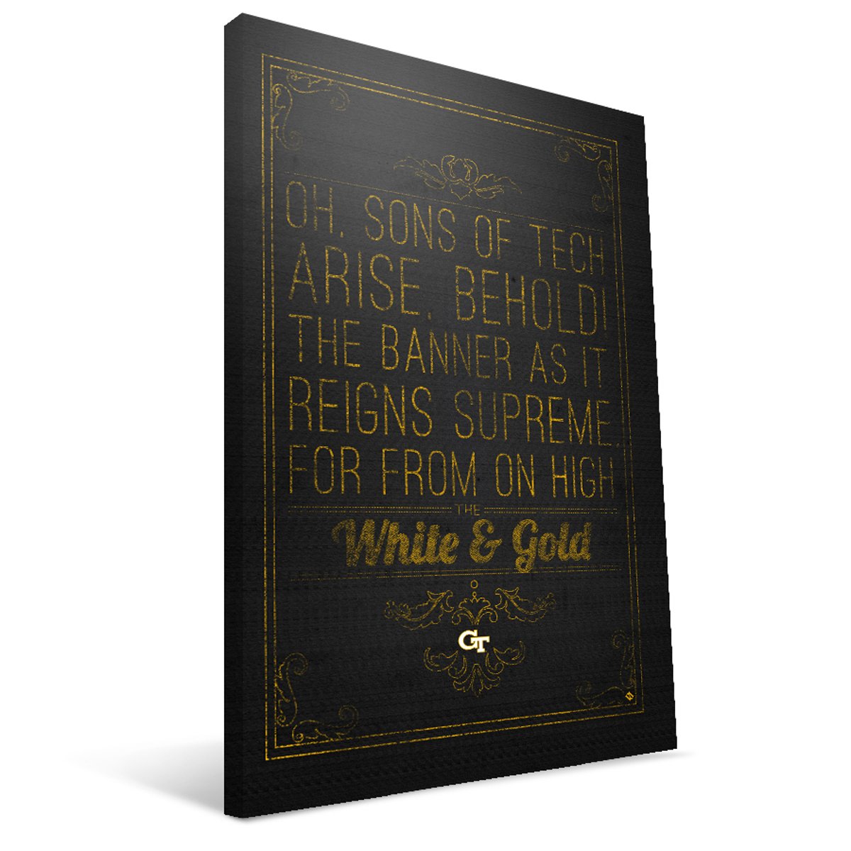 Georgia Tech Yellow Jackets 16x24 College Song Canvas Print - Perfect for Dorm Room, Game Day Decor & Alumni Gifts