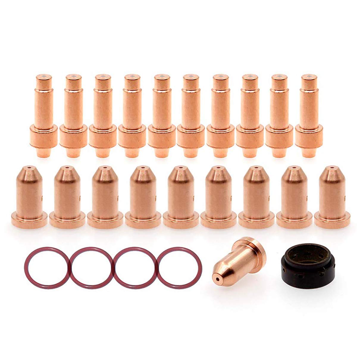 Plasma Spectrum 625 X-TREME Cutter 375 Electrode 249926 Nozzle 249928 Gas Diffuser O-Ring - 25 Pack Cutting Consumables (Compatible with Miller) - Ideal for Metal Fabrication, Automotive Repair & Industrial Cutting