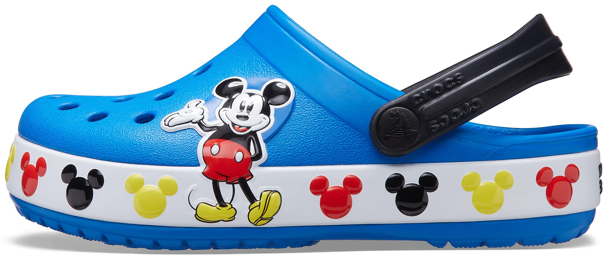 Crocs Kids Disney Mickey Mouse & Minnie Mouse Clogs - Lightweight Comfortable Slip-On Water Shoes for Boys & Girls | Perfect for Beach, Pool, Playground & Everyday Wear