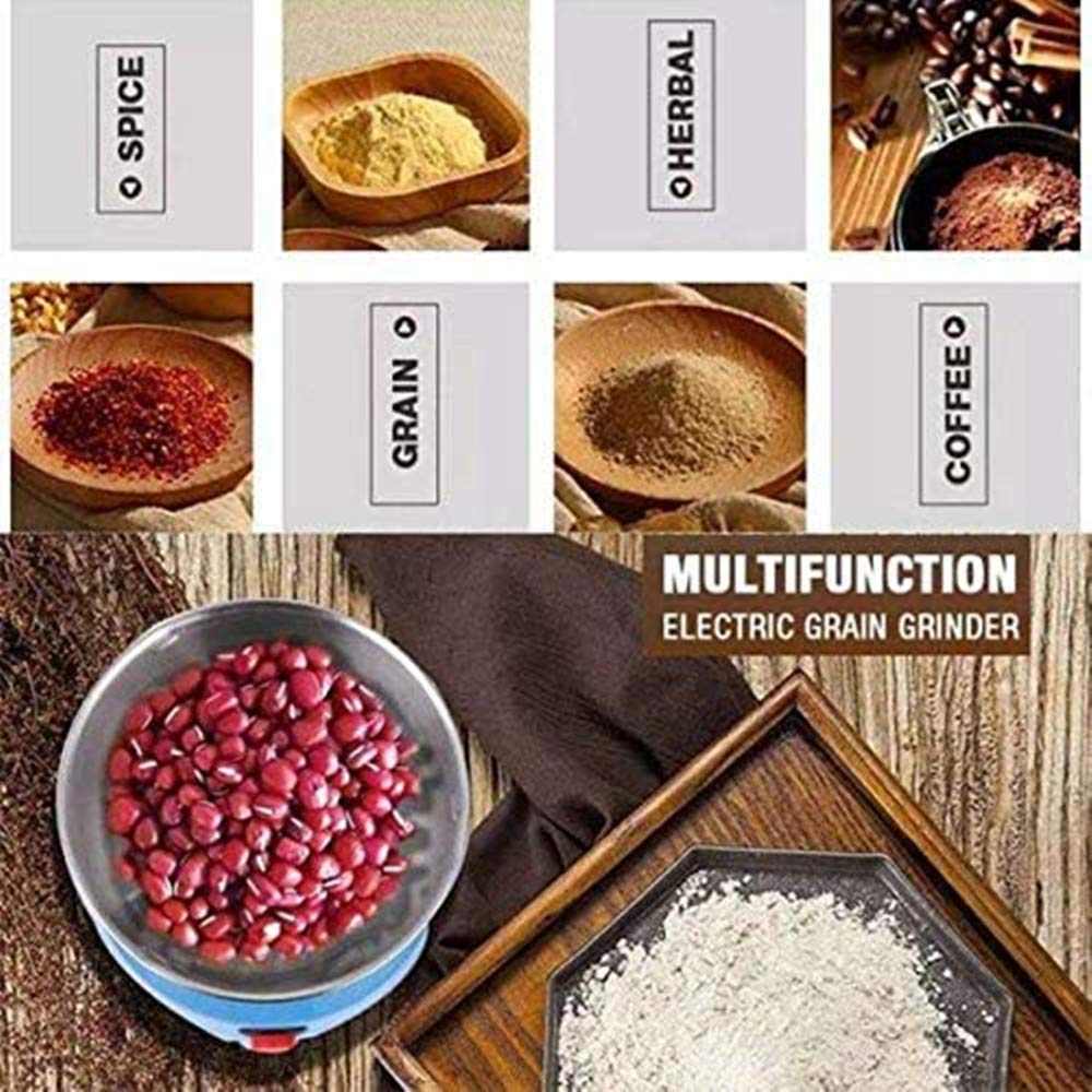Premium Electric Grain Grinder for Coffee, Spices & Dry Foods - Ultra Fine Powder Mill for Home Kitchen, Perfect for Coffee Lovers & Healthy Cooking