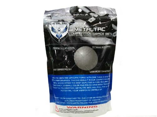 MetalTac® 0.20g 6mm Airsoft BBs - 125,000 Round High-Performance Pellets for Airsoft Guns | Perfect for Target Practice & Competitive Shooting
