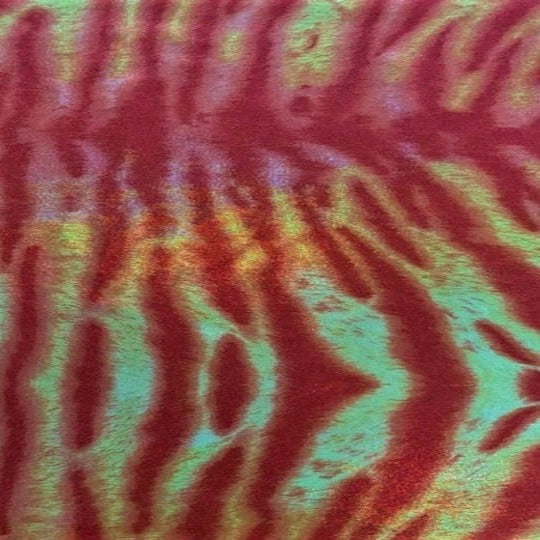 Digital Print Rainbow Tiger Spandex Fabric - Vibrant Orange Stretch Material for Dancewear, Costumes & Activewear