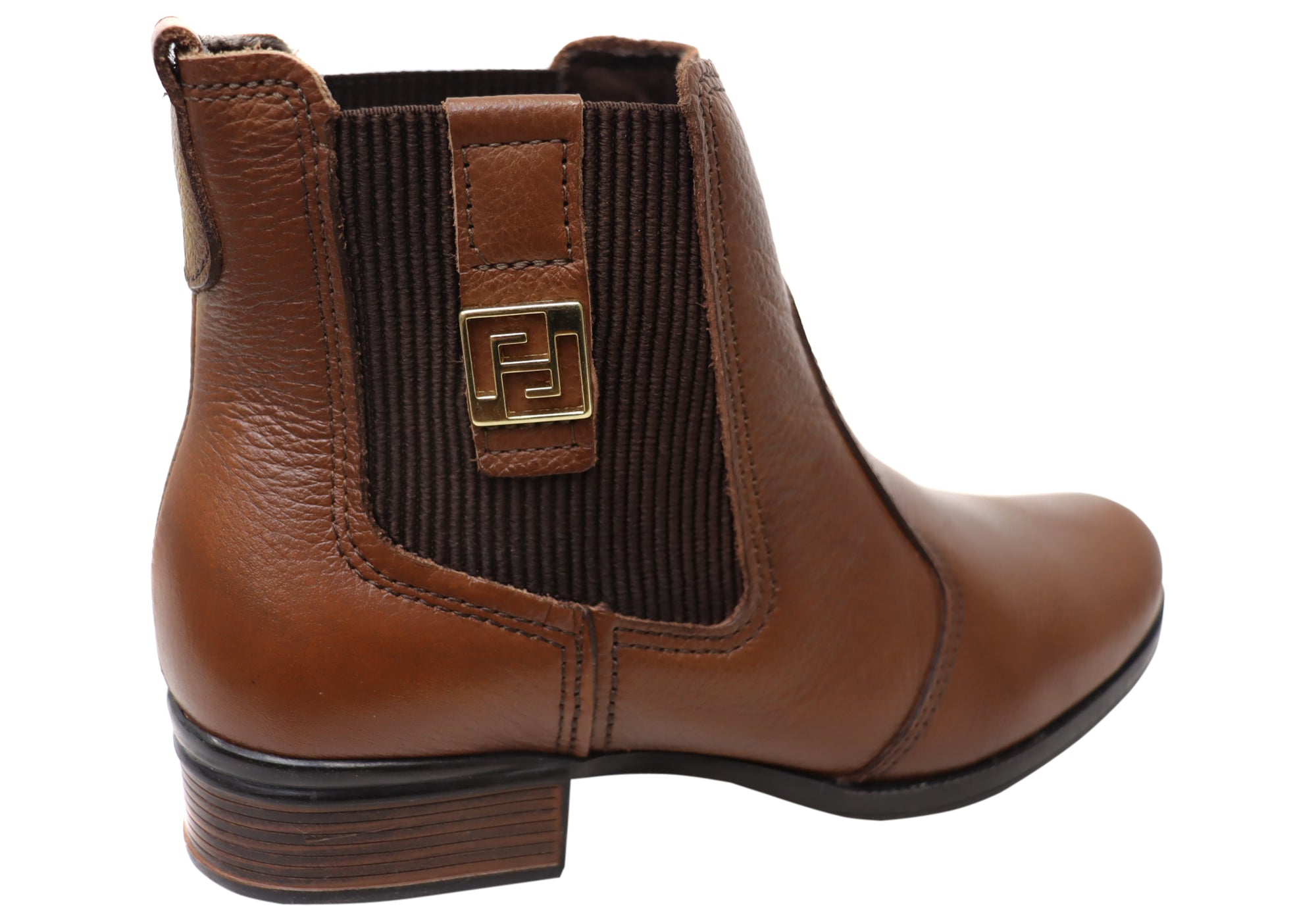 Carla Women's Low Heel Leather Ankle Boots - Comfortable Brazilian Made Shoes for Casual Wear & Office Outfits