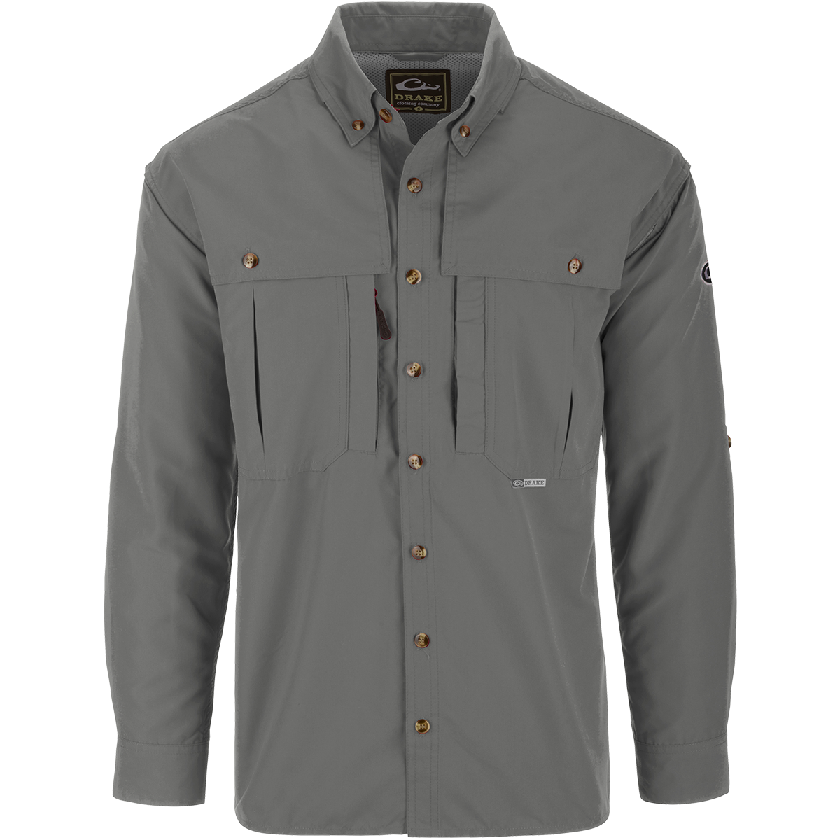 Solid Wingshooter's Long Sleeve Shirt - Durable Hunting & Outdoor Shirt for Men - Perfect for Hunting, Shooting Sports & Outdoor Adventures