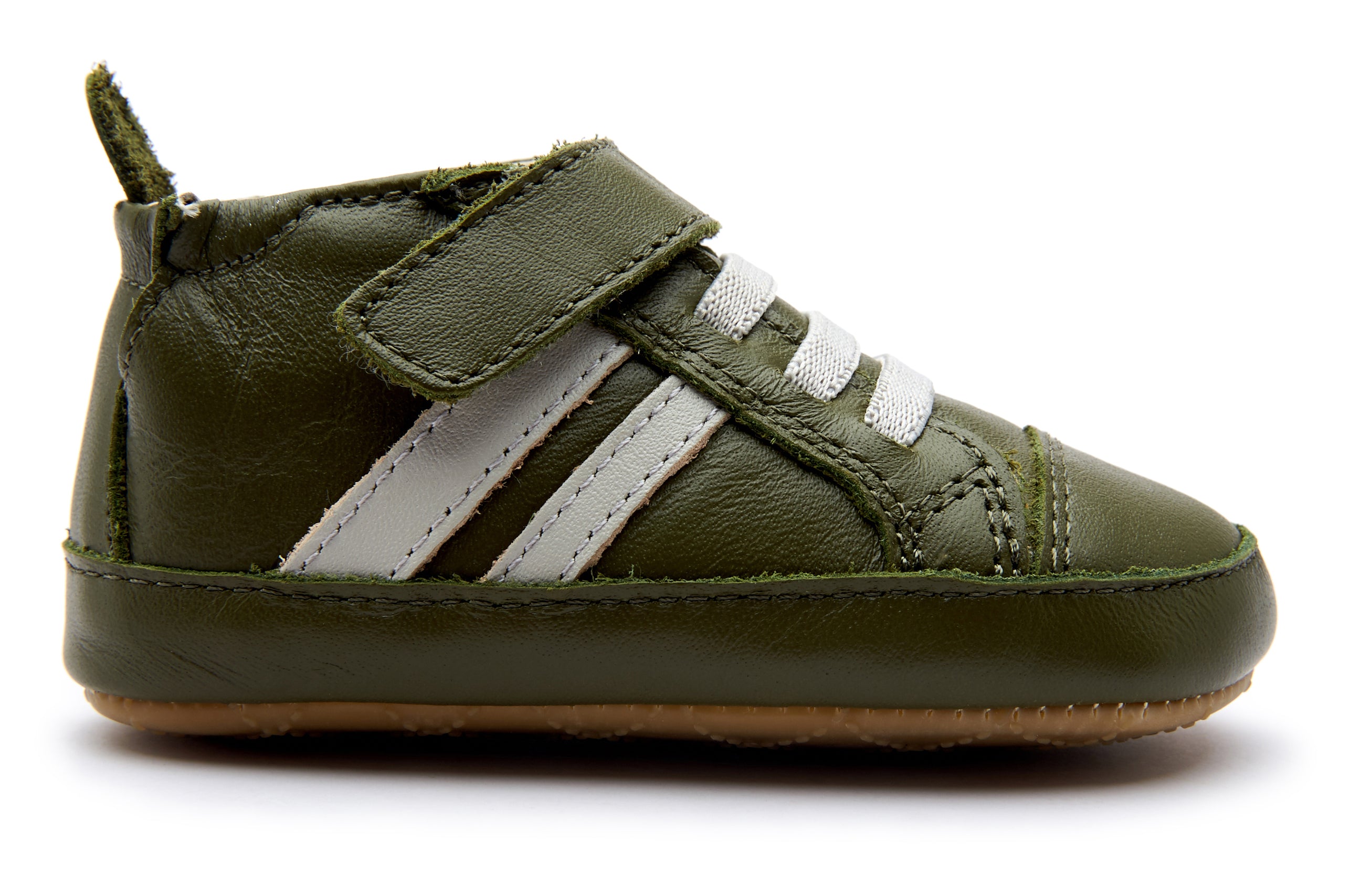 Old Soles Boys' 066R High Roller Sneakers - Military Green/Gray | Comfortable Kids' Casual Shoes for School, Play & Everyday Wear