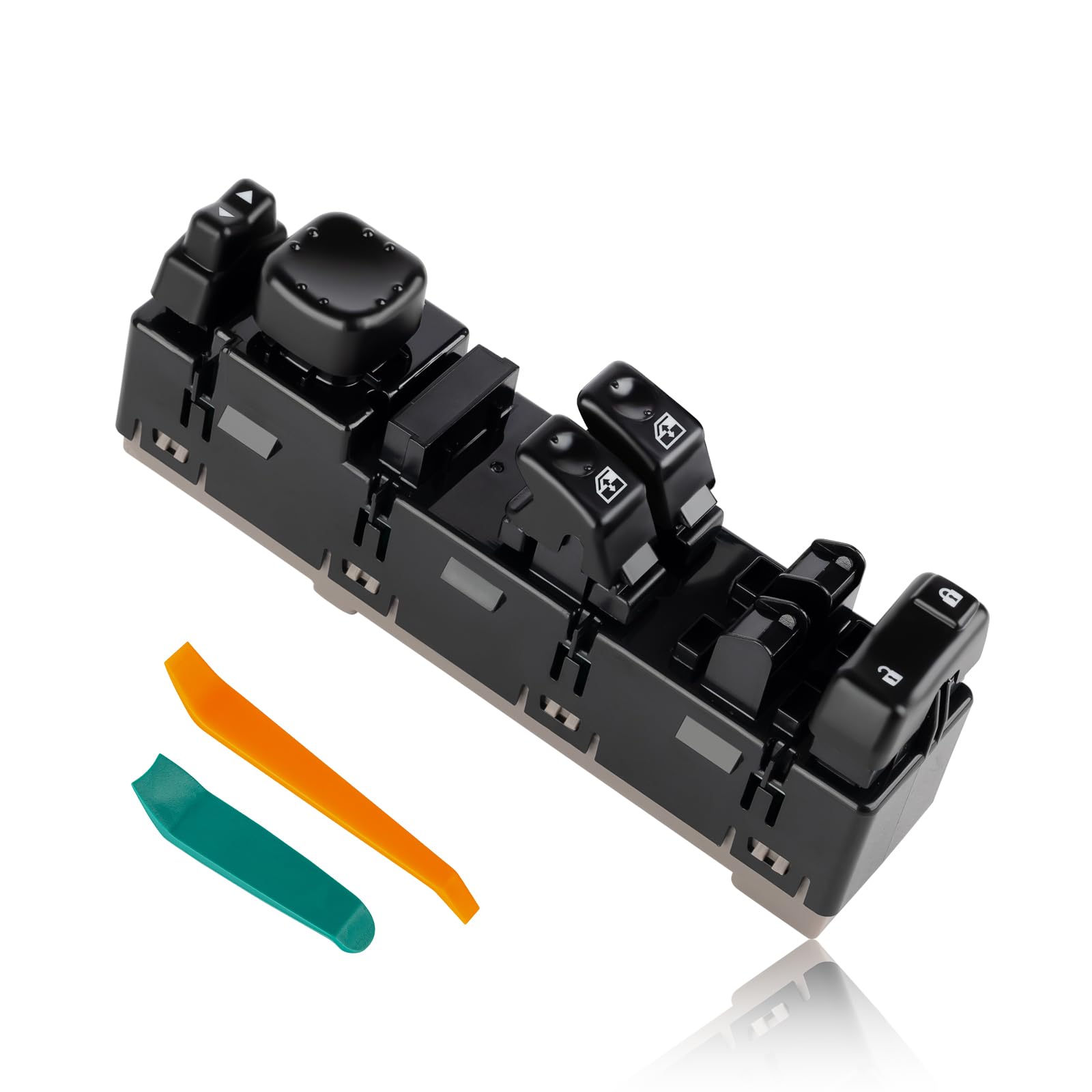 Power Window Switch Module - Front Left Driver Side Compatible with Chevy Silverado & GMC Sierra 1500/2500/3500 (2003-2007) - Replaces 920-023 & DWS-226 - Manual Door Lock Control - Perfect for Truck Window Repair & Maintenance