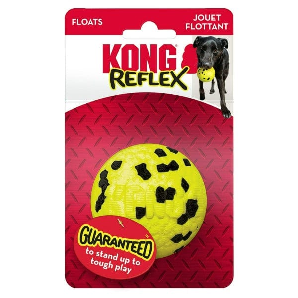 KONG Reflex Ball Dog Toy - Interactive Chew Toy for Small & Large Dogs - Perfect for Fetch, Training & Playtime Indoors or Outdoors