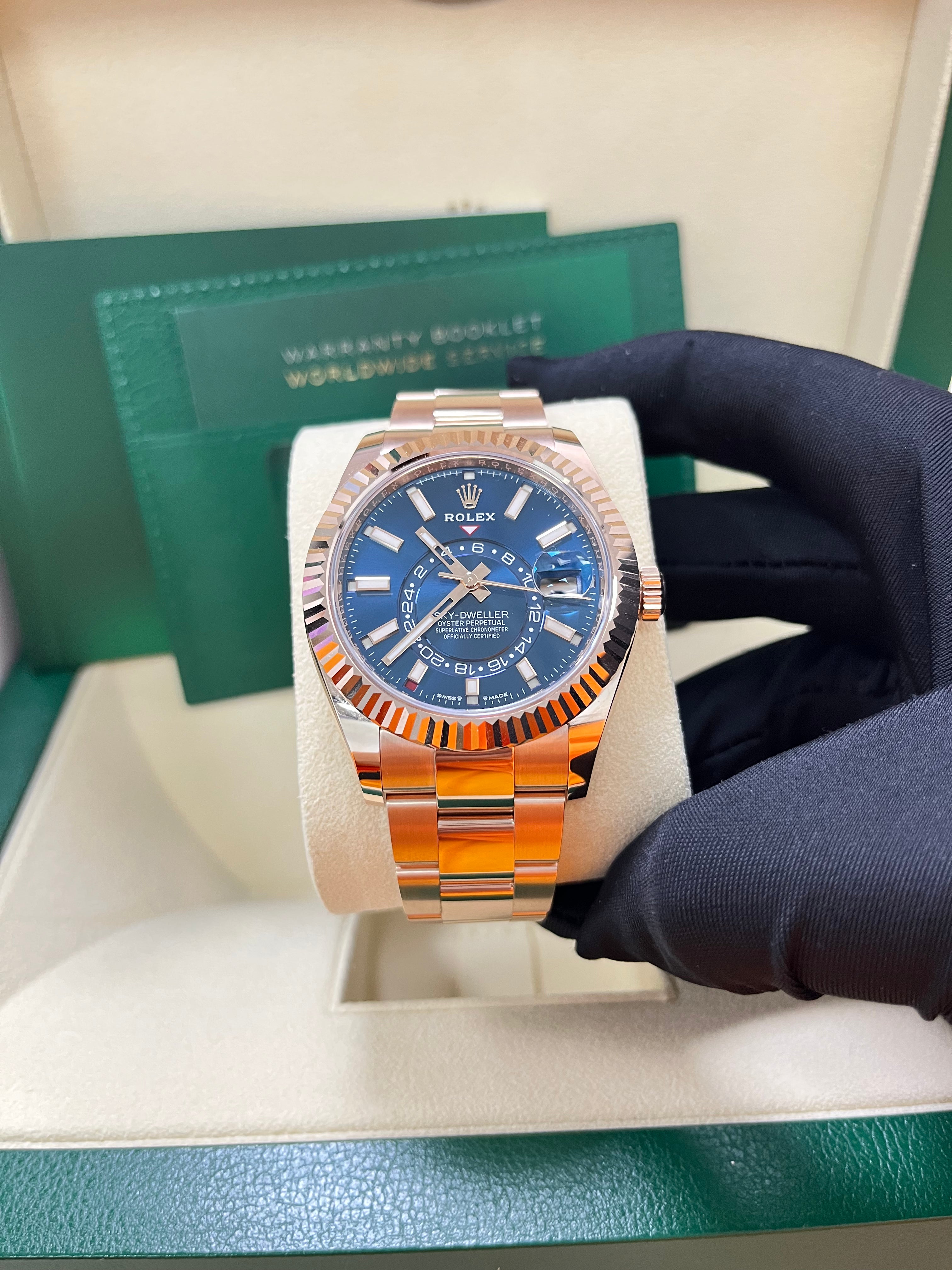 Rolex Sky-Dweller Men's Watch with Blue Dial & Oyster Bracelet - Ref. 336935 | Luxury Automatic Watch for Business, Travel & Special Occasions
