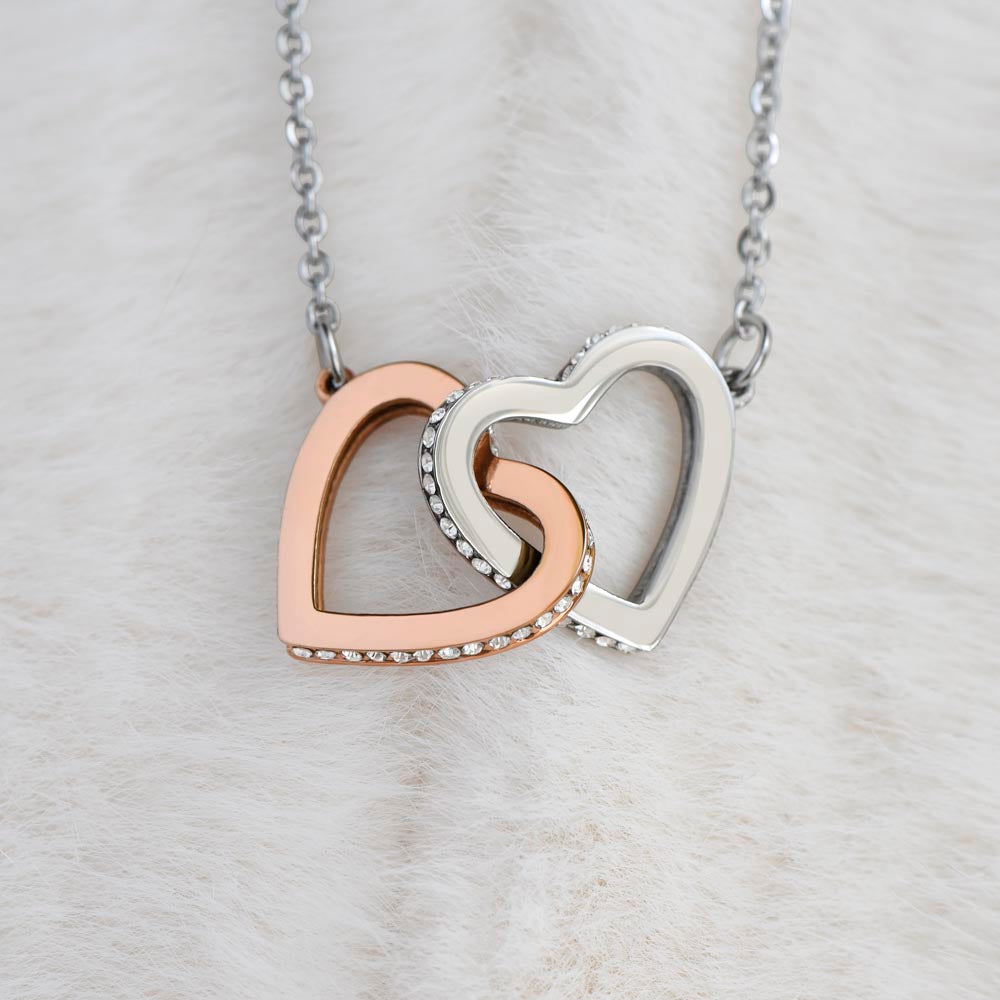 Interlocking Hearts Necklace for Mom - Elegant Christmas & Birthday Gift for Mother - Perfect for Anniversaries, Valentine's Day & Special Occasions