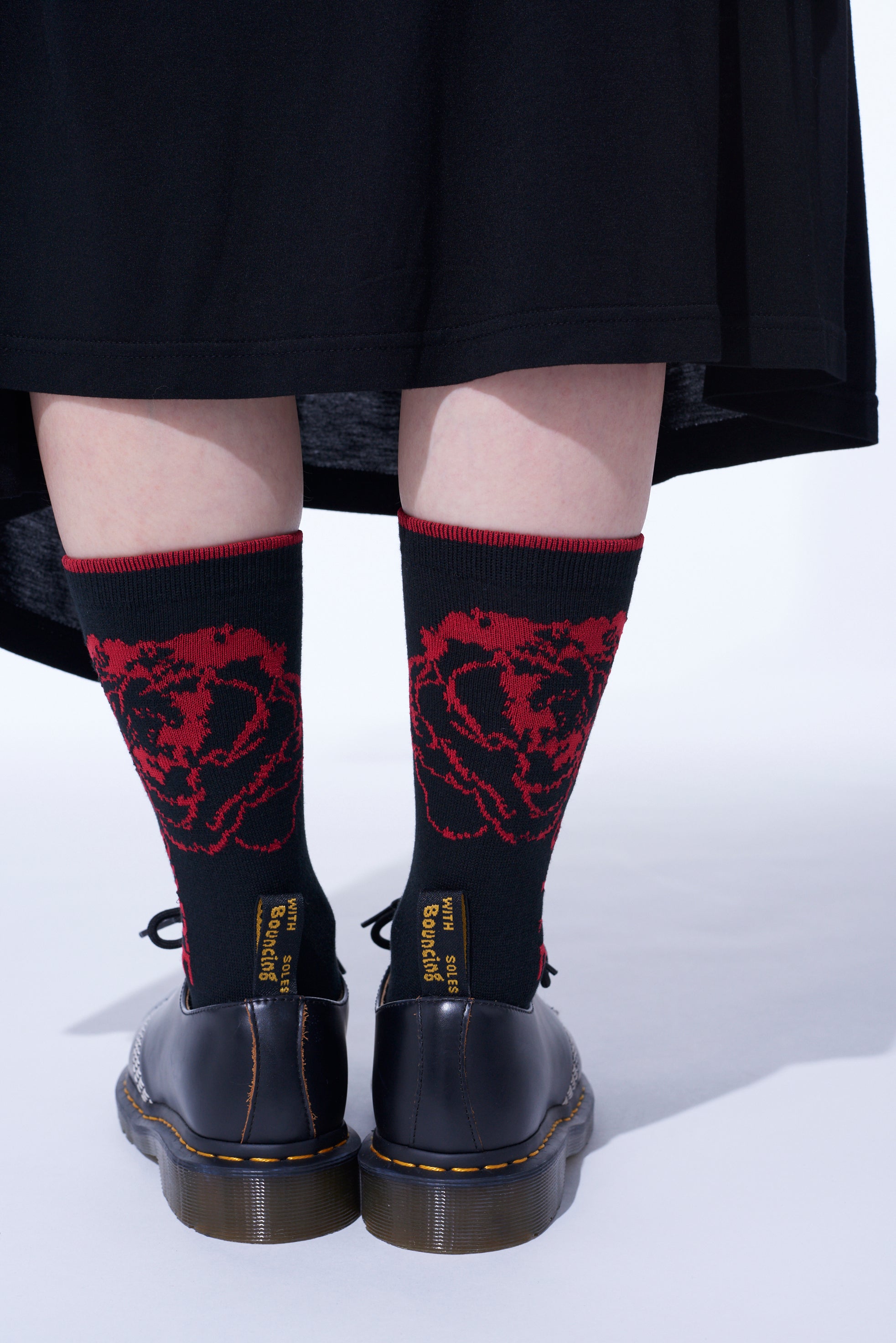 Soft Cotton Floral Socks for Women - Breathable Plain Stitch Design - Perfect for Casual Wear, Work, and Everyday Comfort