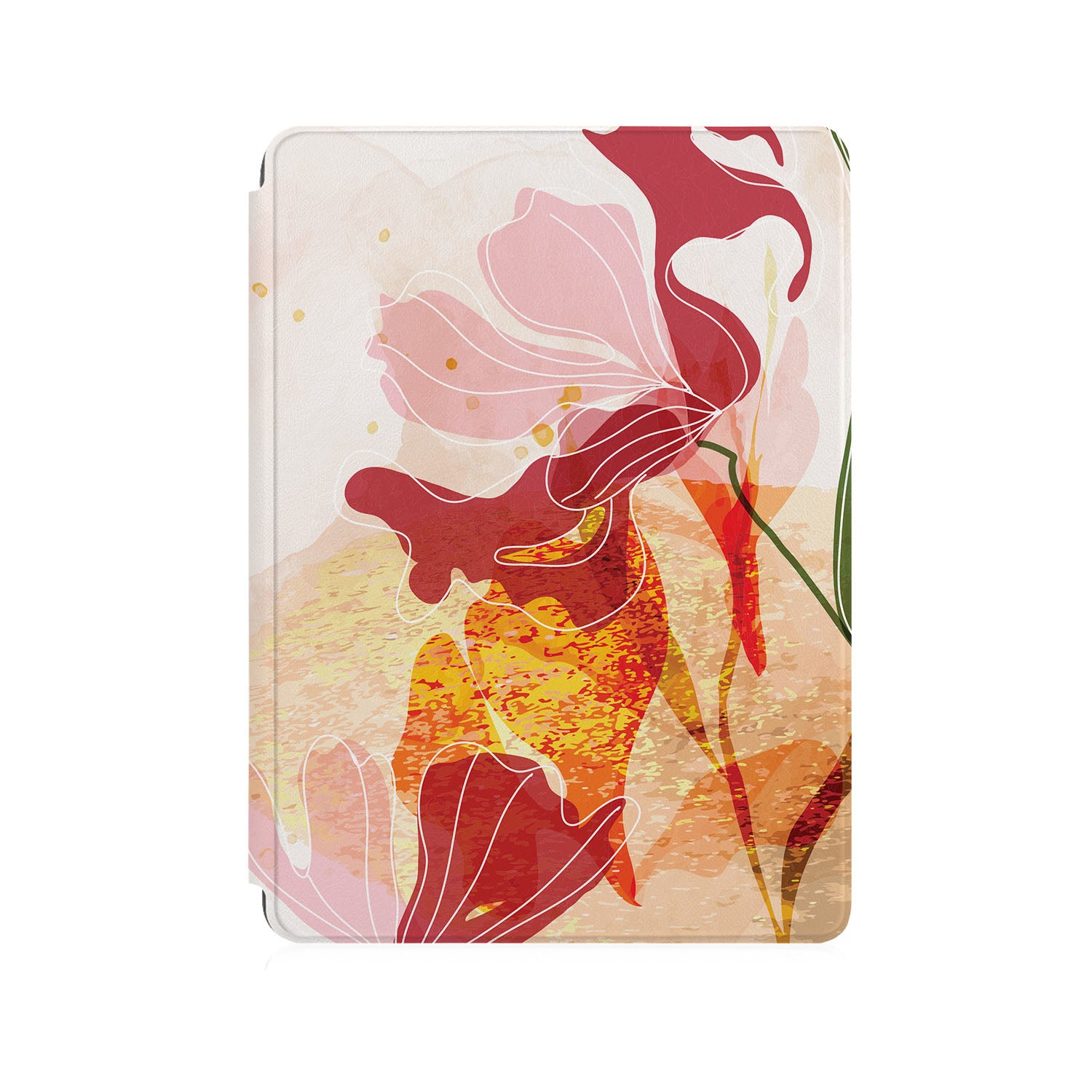 Microsoft Surface Case with Artistic Flower Design - Durable Protective Cover for Surface Pro/Go/Laptop - Perfect for Work, School & Travel