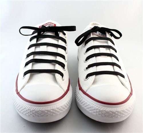 Folsom Black Sneaker Laces - 45 Inches/114cm Long Durable Shoelaces for Men & Women - Perfect for Running Shoes, Casual Sneakers & Athletic Footwear