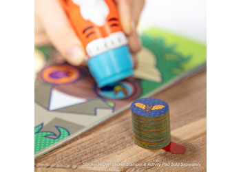 M&D Sticker Wow! Refill Stickers - Tiger Design for Kids, DIY Crafts, Scrapbooking & School Projects