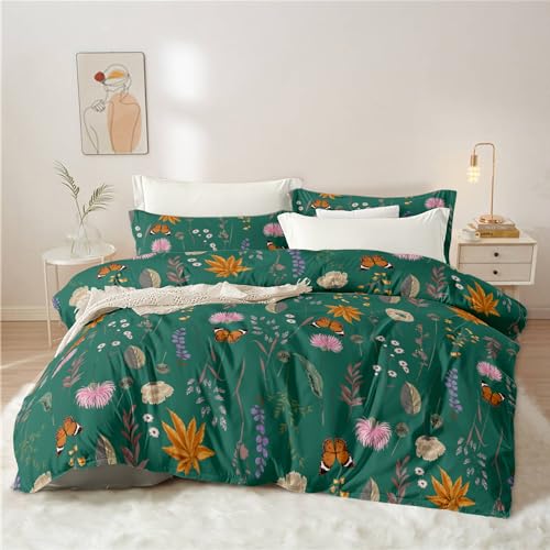 Dark Green Floral