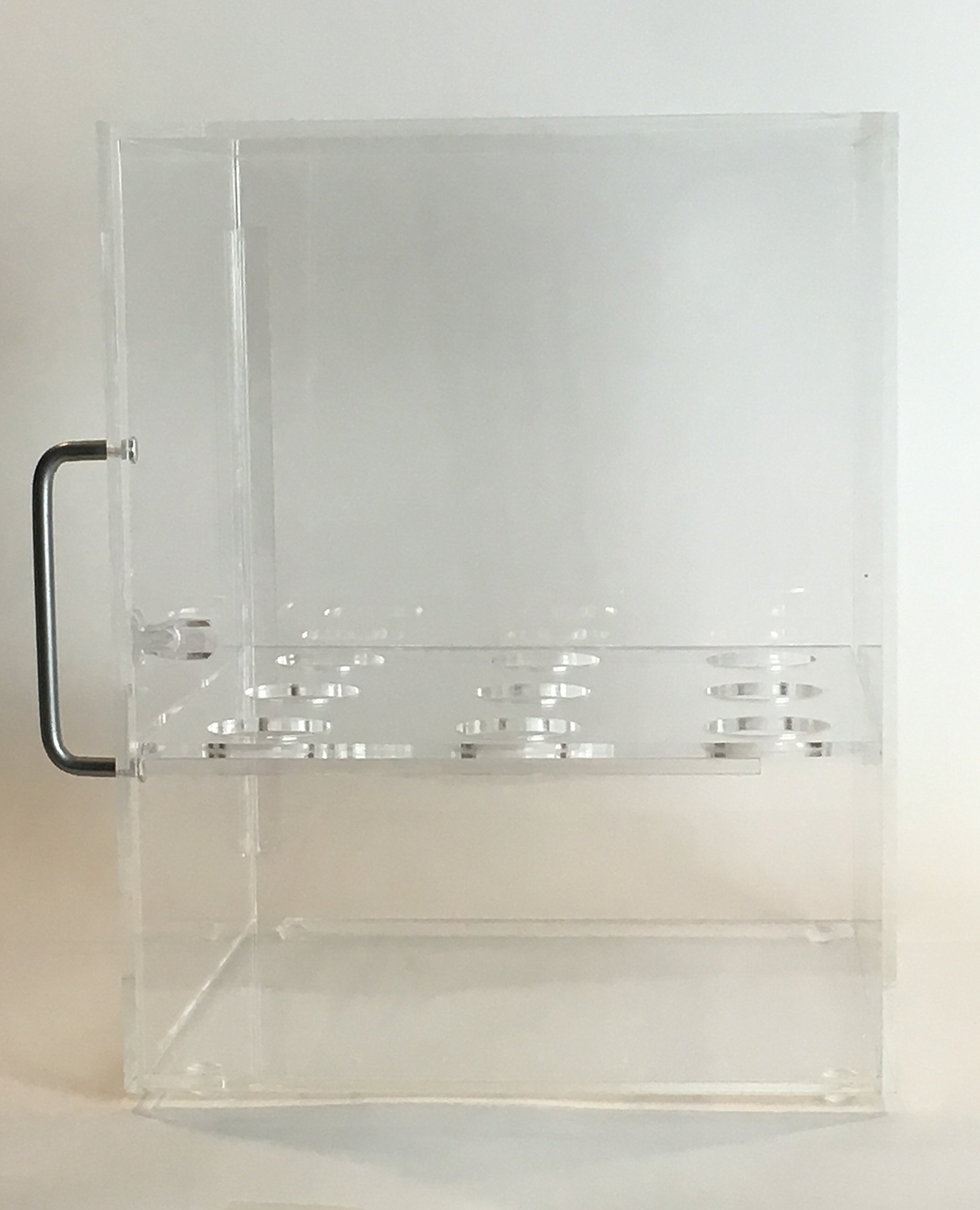 Stainless Steel Large Ice Cream Cone Holder Cabinet - Commercial Grade Display Stand for Gelato, Waffle Cones & Desserts - Perfect for Ice Cream Shops, Bakeries & Cafes