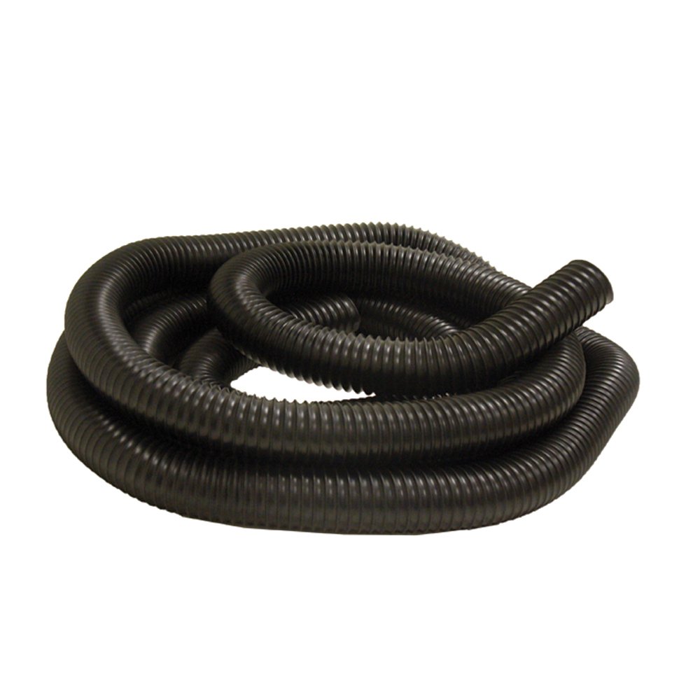 Rubber-Cal PE Flex Ultra Flexible Black Blower Hose - 2 Inch ID x 12.5 Feet Length (Fully Stretched) - Ideal for HVAC, Industrial Ventilation, and Dust Collection Systems