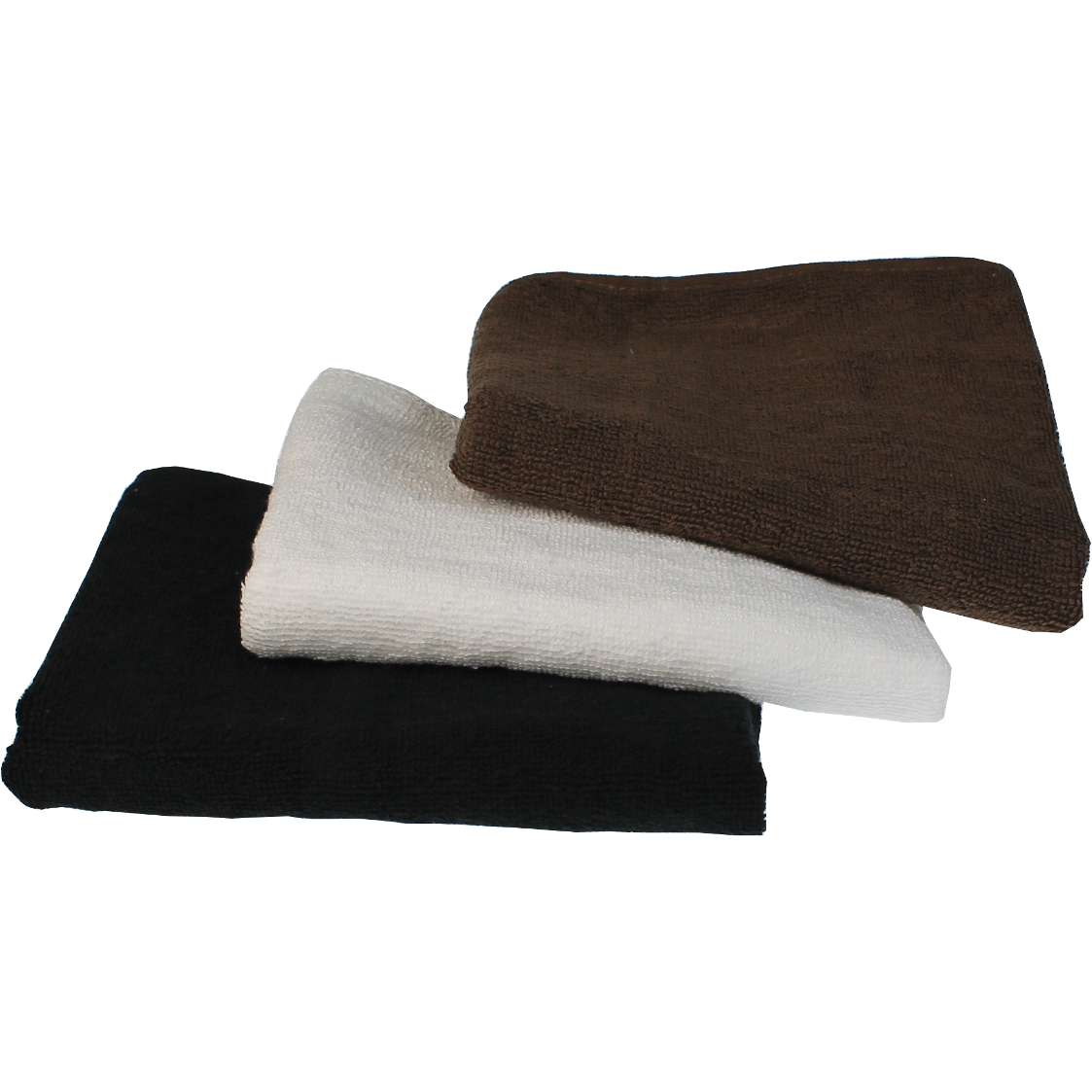Premium 80x35cm Black Bath Towels - Set of 12 - Soft & Absorbent for Spa, Gym, Beach & Home Use