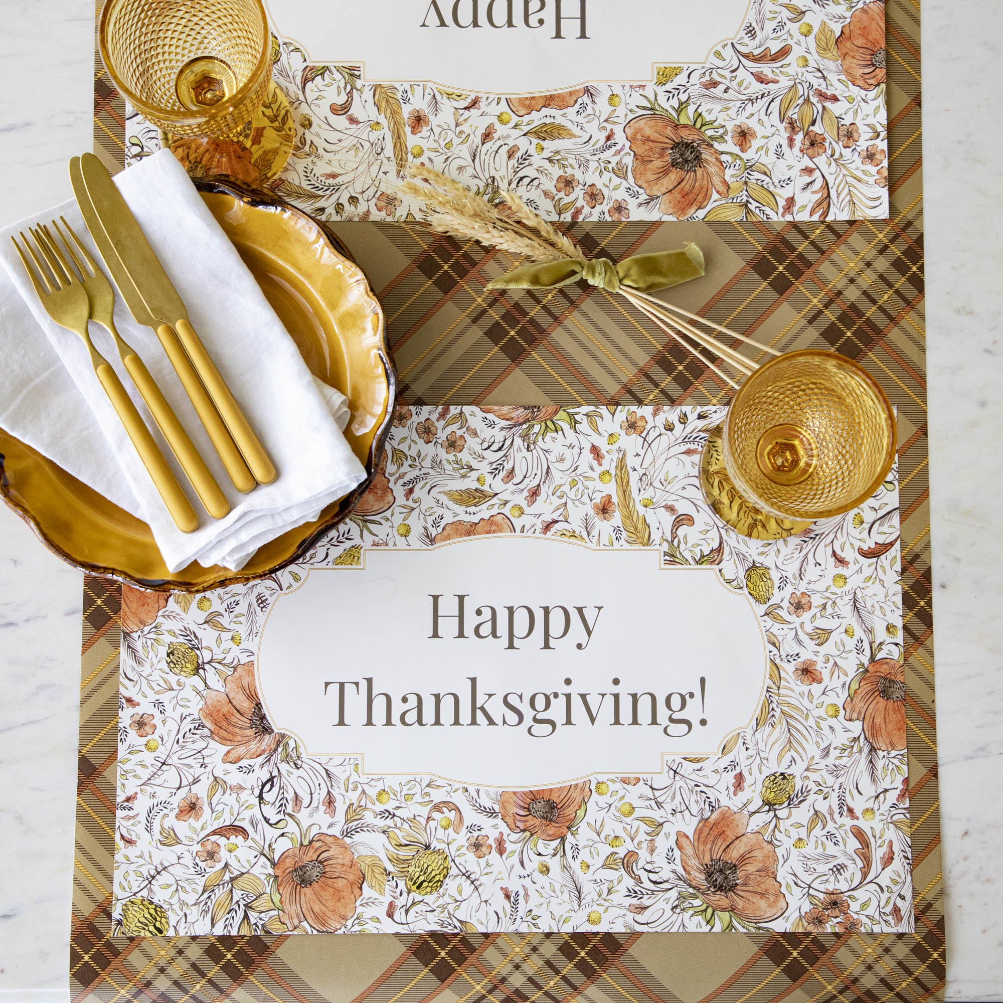 Custom Fall-Themed Placemat for Dining Table Decor - Perfect for Thanksgiving, Autumn Parties & Seasonal Home Decor