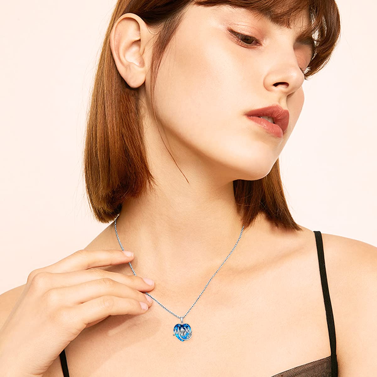 Mother's Day Gifts for Mom - Sterling Silver Crystal Heart Necklace - Elegant Jewelry for Women - Birthday, Christmas & Special Occasion Gifts - Perfect for Anniversaries, Valentine's Day & Everyday Wear