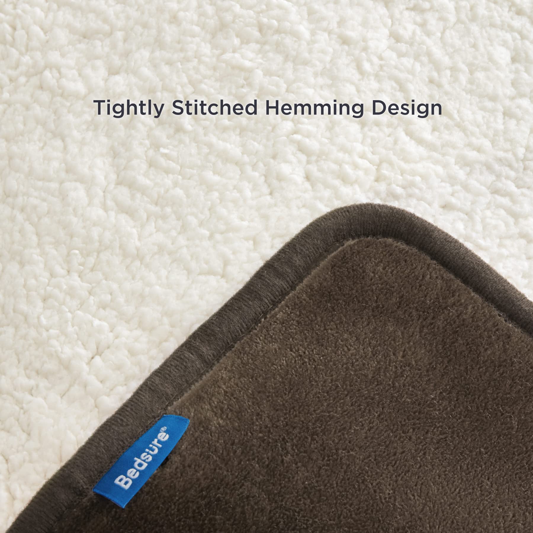 Bedsure Waterproof Dog Blankets for Small Dogs & Cats - Washable Sherpa Fleece Pet Blanket, Soft Plush Reversible Throw for Couch & Furniture Protection, 25x35 Inches, Coffee Brown - Perfect for Sofas, Beds & Car Rides