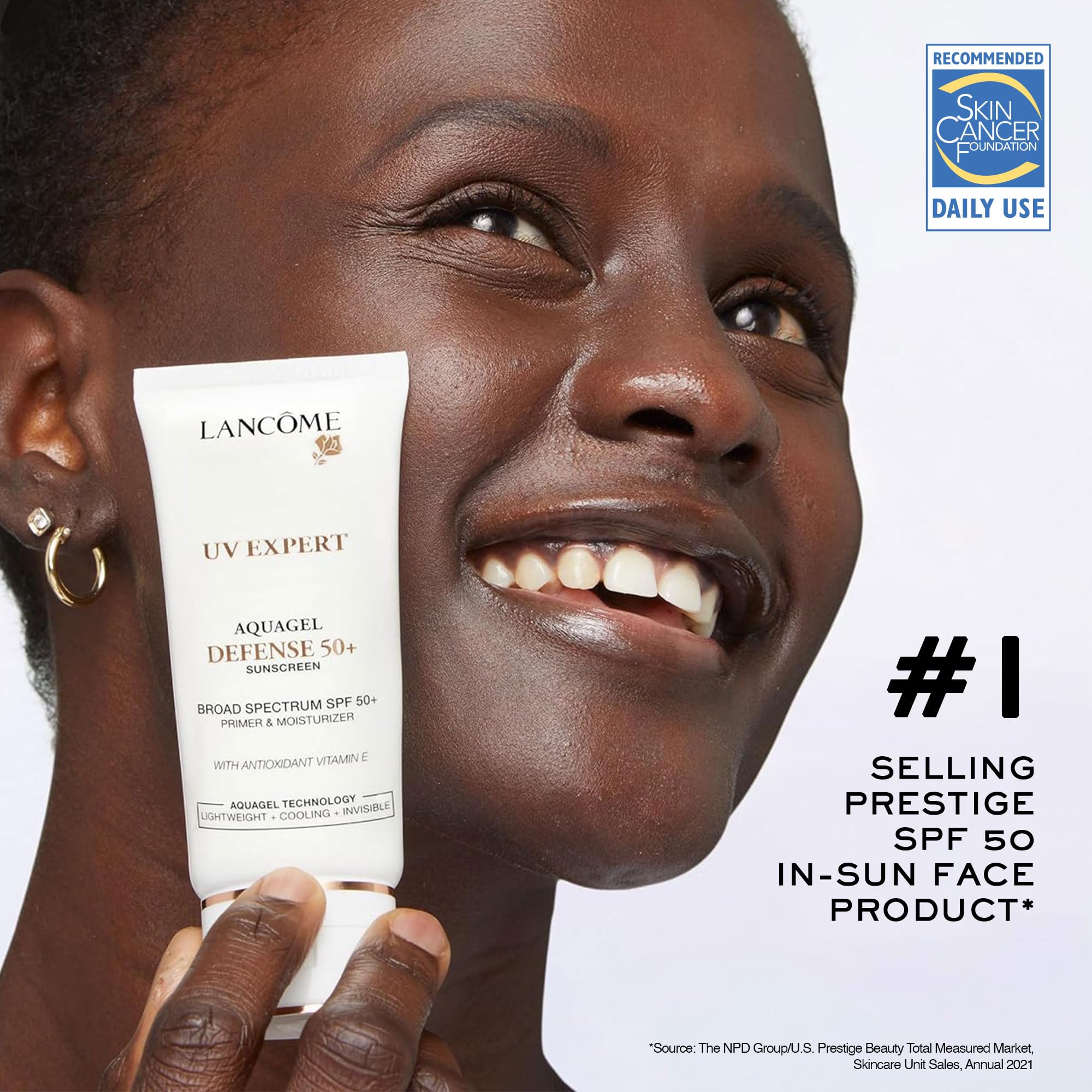 Lancôme Anti-Aging Skincare Set - UV Expert SPF 50 Primer & Génifique Radiance Serum | Day Moisturizer & Face Treatment for Wrinkles & Dullness | Perfect for Daily Routine & Travel Skincare