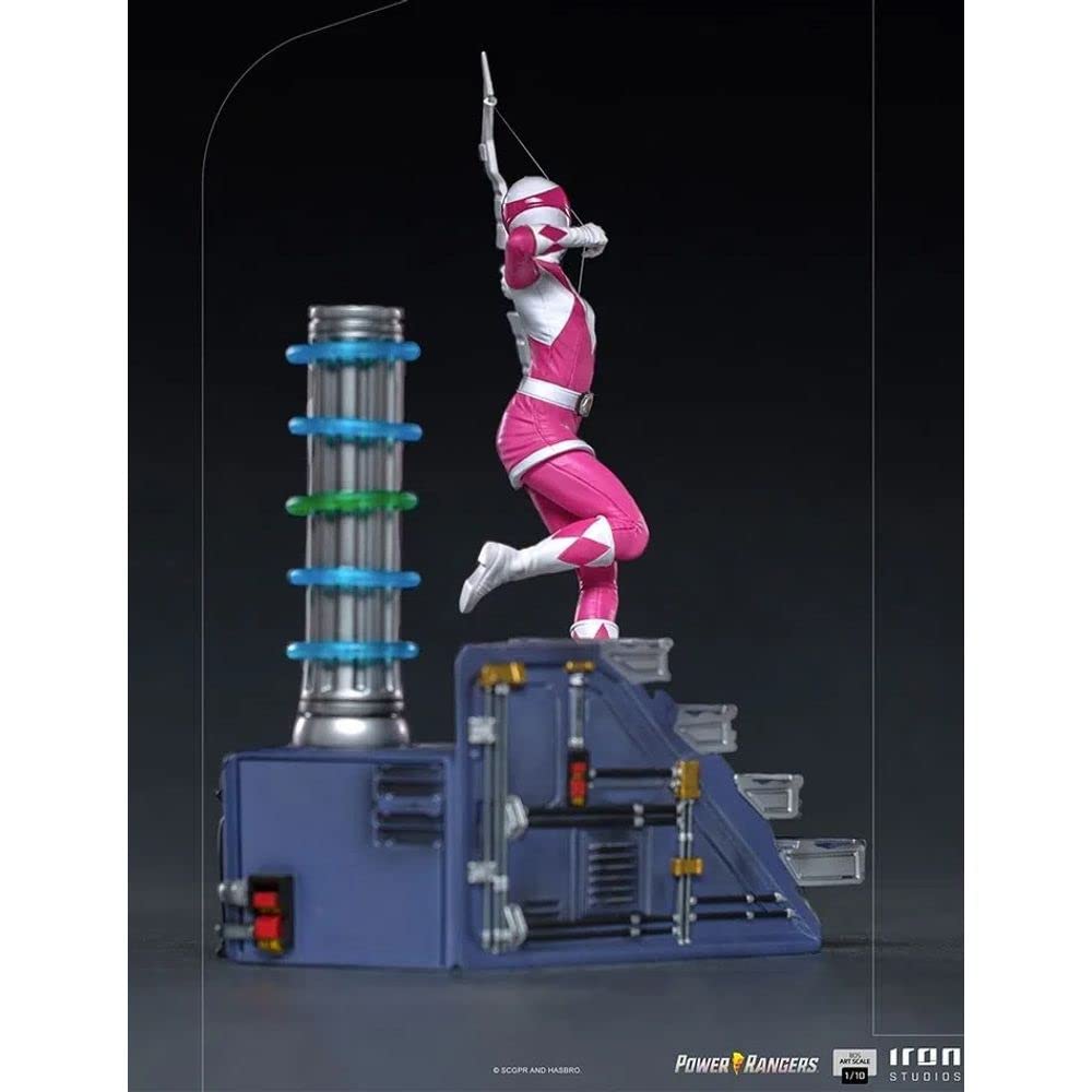Iron Studios Mighty Morphin Power Rangers Pink Ranger BDS Art Scale 1/10 Statue - Collectible Action Figure for Display & Decor - Perfect for Fans, Collectors & Home Office Showcase