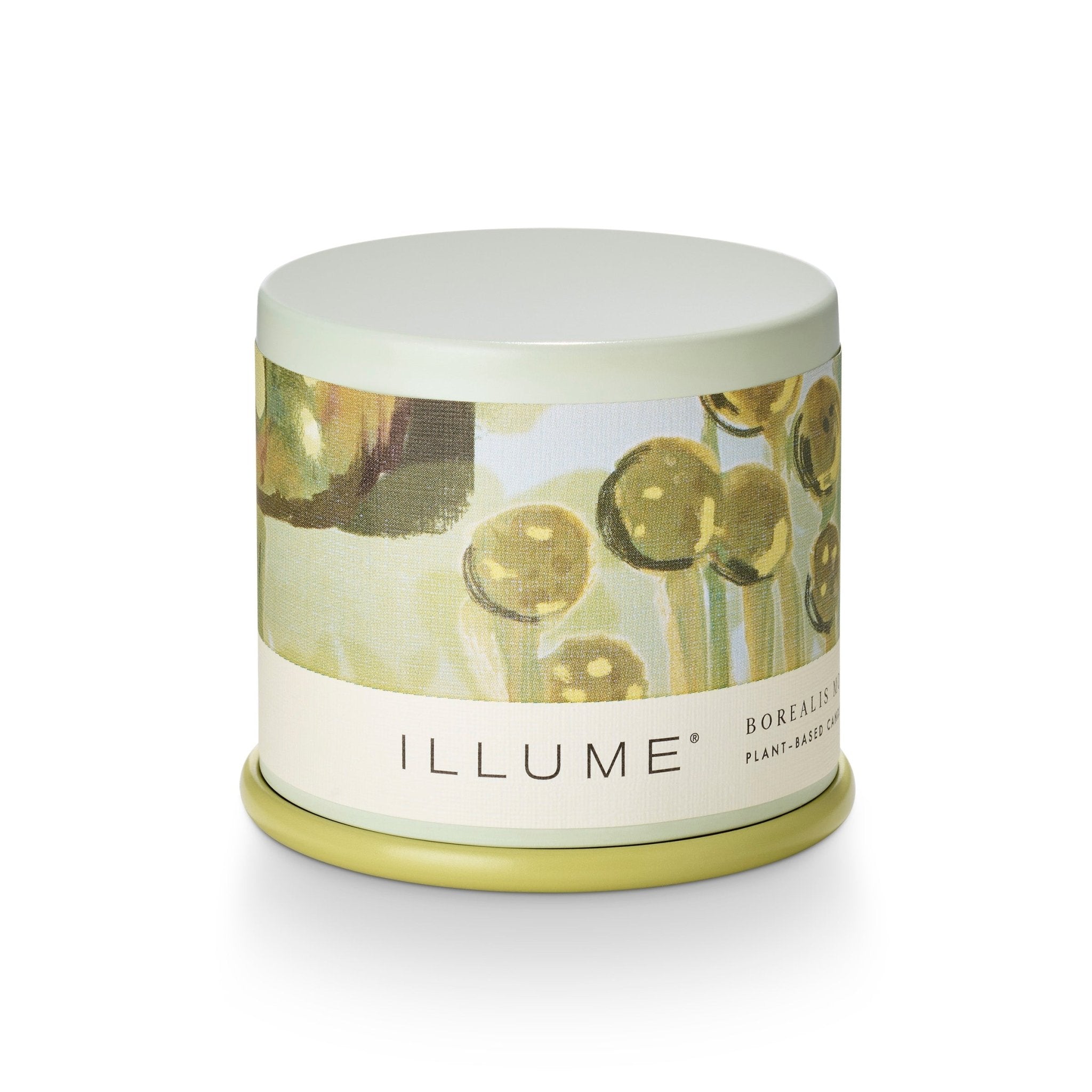 Borealis Moss Scented Demi Vanity Tin Candle - Aromatherapy Soy Wax Candle for Home, Bathroom & Relaxation - Perfect for Gifts, Spa Days & Cozy Evenings