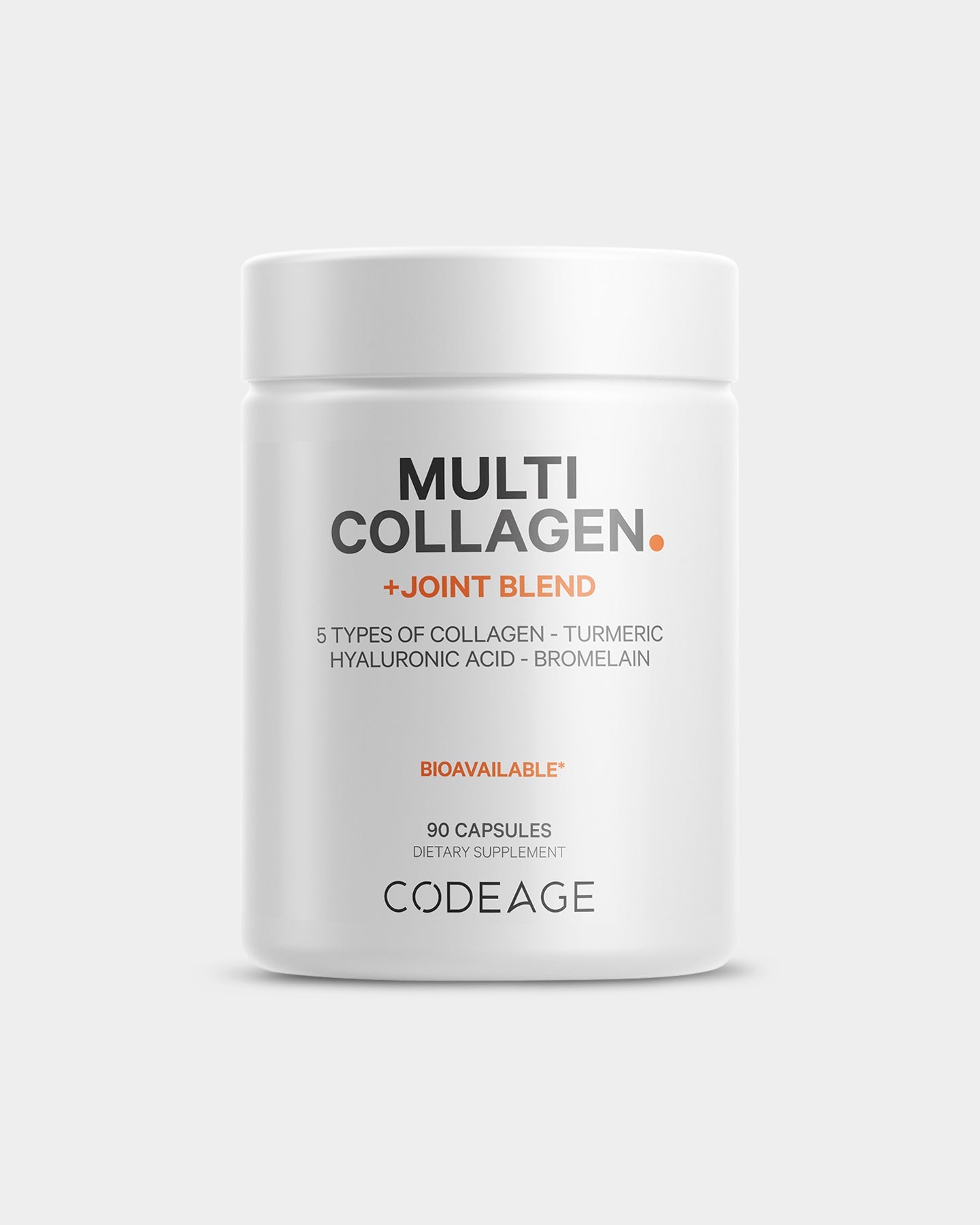 Codeage Multi Collagen Protein Powder with Joint Support Blend - Hydrolyzed Collagen Peptides for Skin, Hair, Nails & Bone Health - Supports Joint Mobility & Recovery - Ideal for Smoothies, Coffee & Post-Workout (Unflavored)