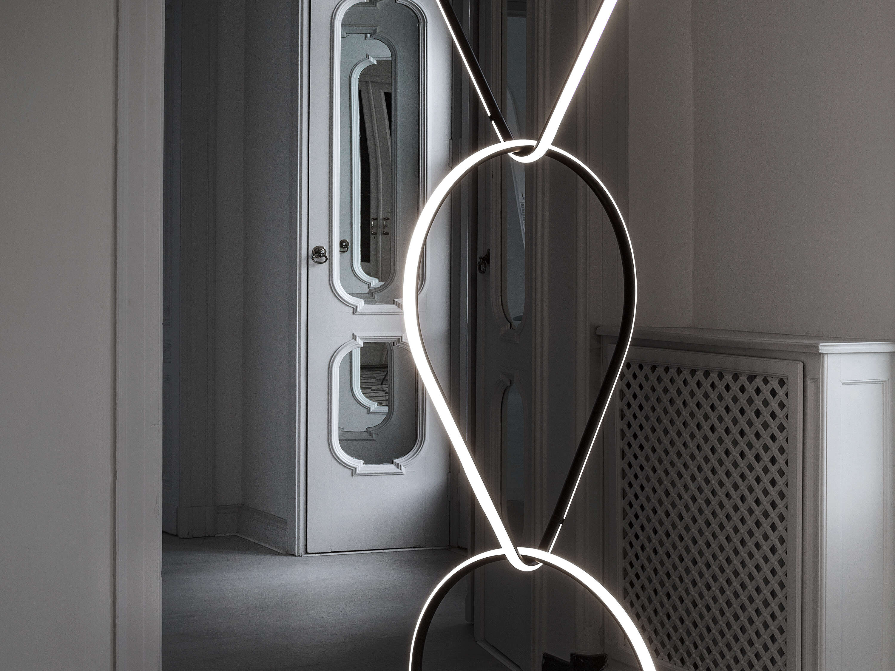 Modern Hanging Pendant Light Fixture - Sleek Suspension Lamp for Living Room, Dining Room, or Bedroom - Perfect for Home Decor and Ambient Lighting