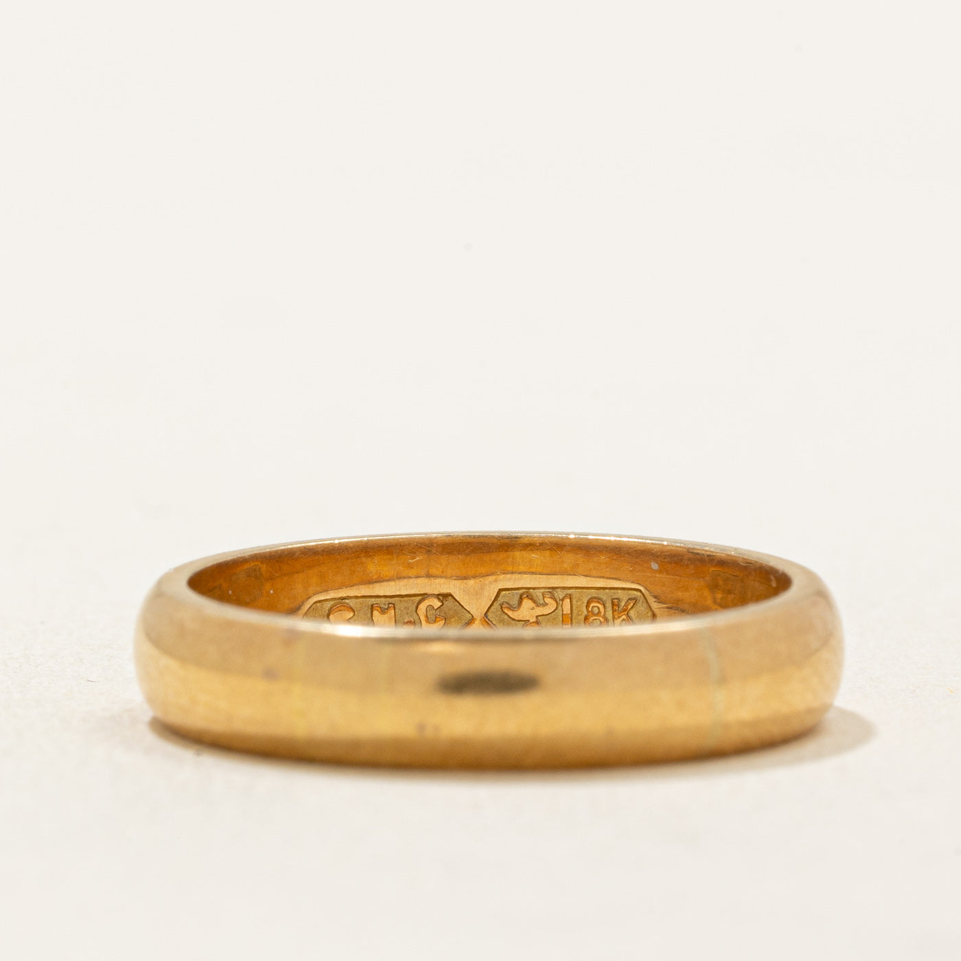 18K Yellow Gold Wedding Band for Women - 4.00mm Comfort Fit Ring Size 7.25 - Perfect for Engagement, Anniversary & Bridal Jewelry Gifts