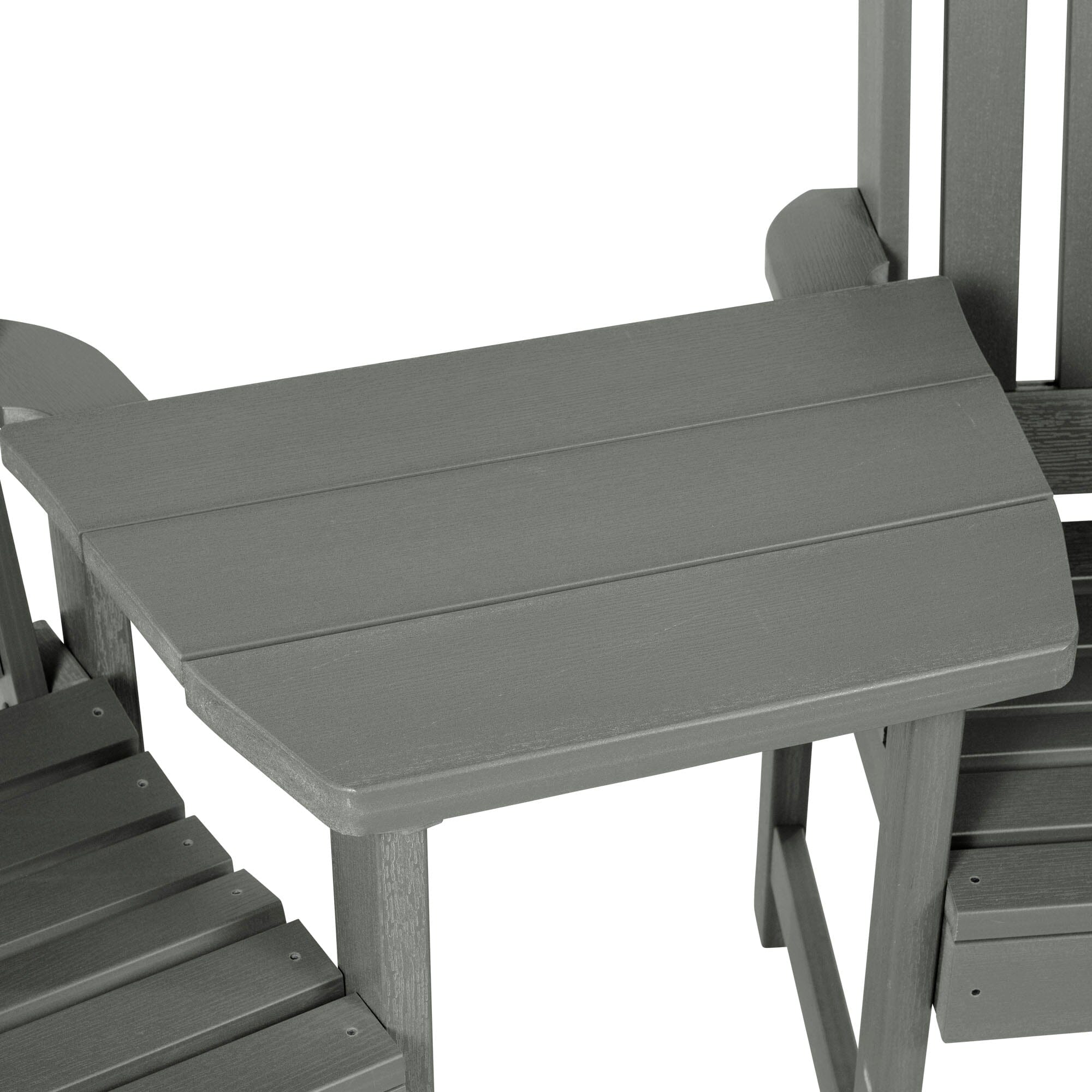 Adirondack Tete A Tete Connecting Table - Outdoor Patio Furniture for Intimate Conversations - Perfect for Garden, Deck, and Poolside Relaxation