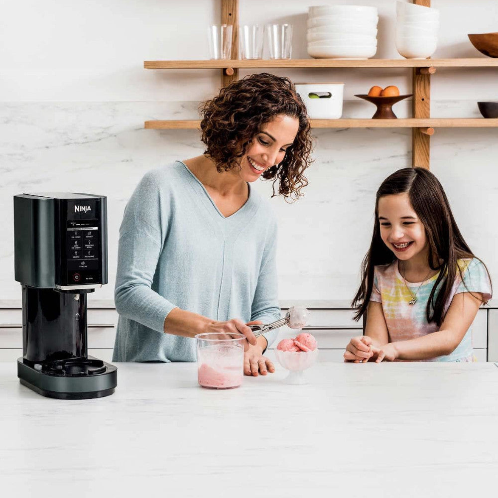NINJA CN302CCO CREAMi Ice Cream Maker - Certified Refurbished with Home Essentials Warranty | Perfect for Homemade Gelato, Sorbet & Milkshakes