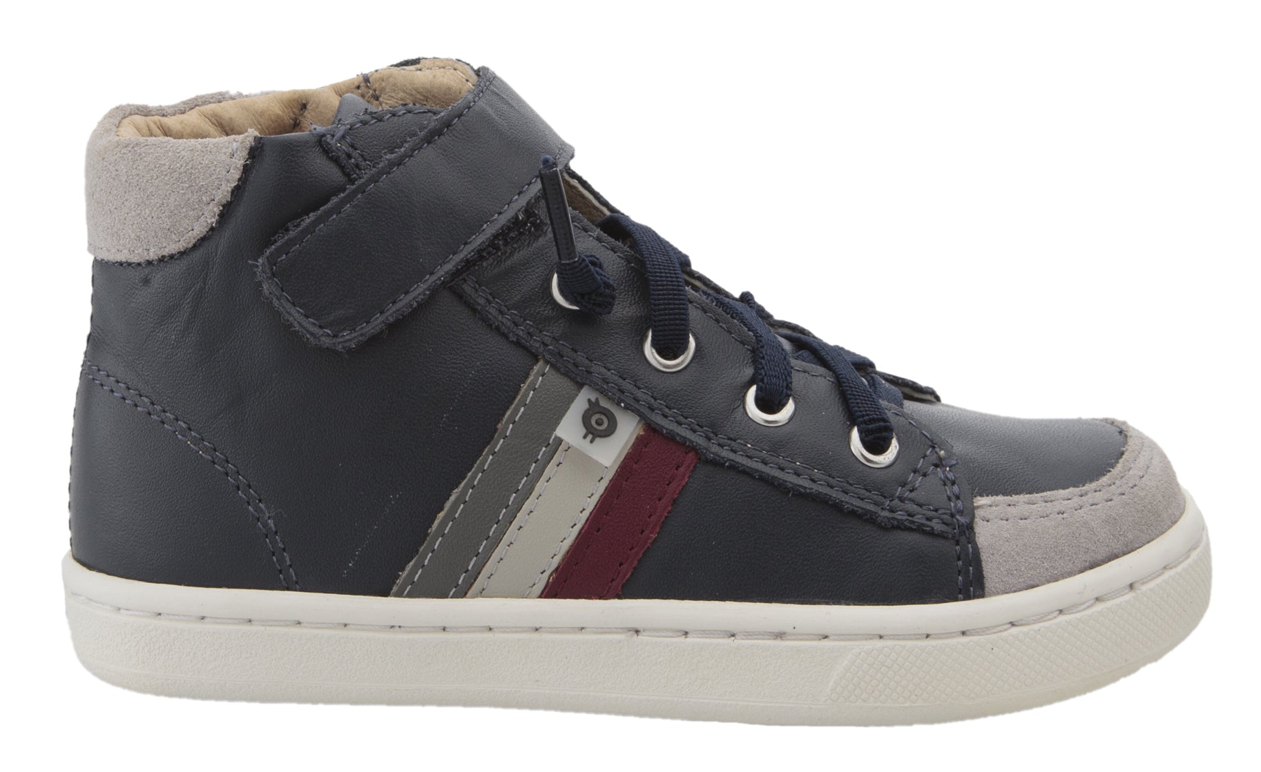 Old Soles Boys & Girls Glambo High Top Leather Sneakers - Navy, Burgundy, Gray | Stylish & Durable Kids Shoes for School, Play & Everyday Wear