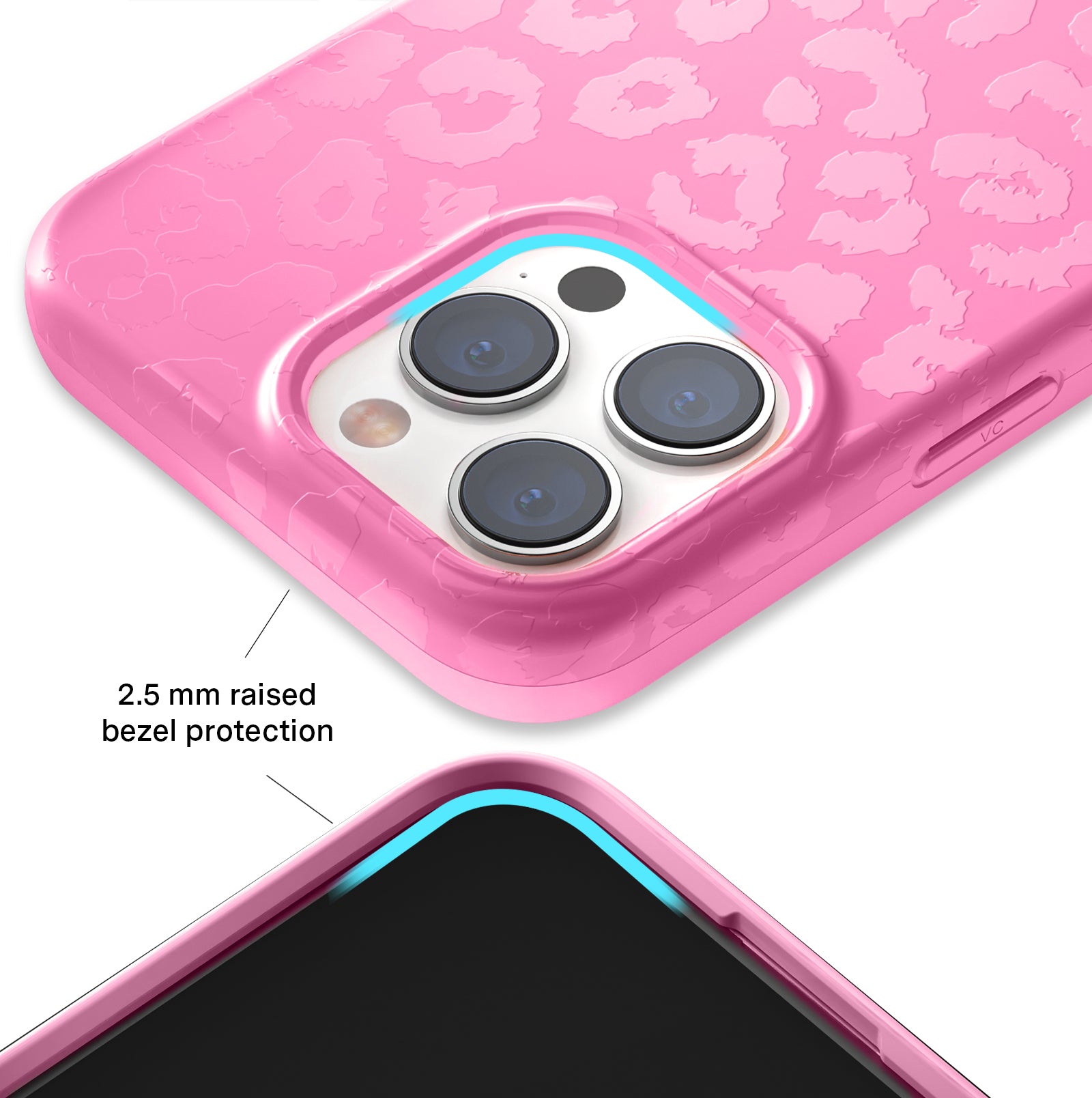 Hot Pink Leopard Print iPhone Case - Trendy Protective Cover for iPhone 13/14/15 - Perfect for Fashion Lovers & Everyday Use