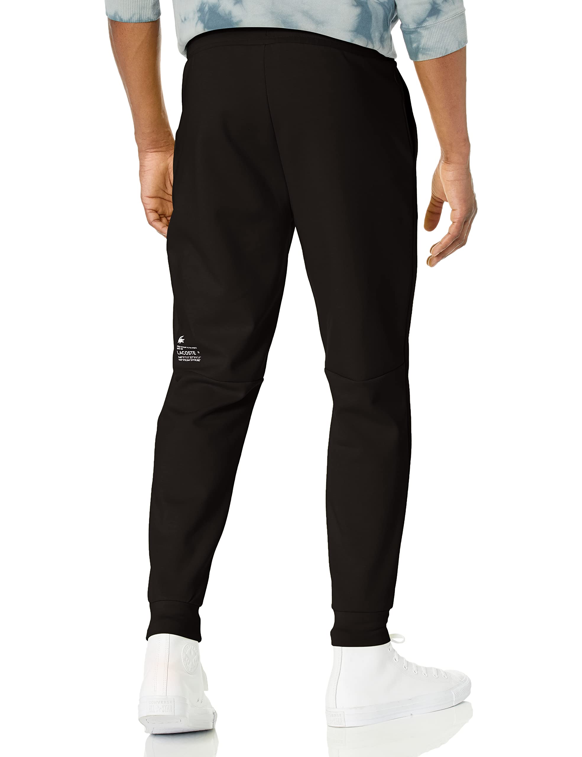 Lacoste Men's Graphic Jogger Pants - Stylish Casual Sweatpants with Right Leg Design | Perfect for Gym, Lounge & Streetwear Fashion