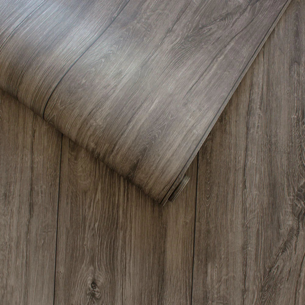 Self-Adhesive Wide Plank Wood Wallpaper - Easy Peel and Stick Wall Covering for Bedroom, Living Room, and Home Office Decor
