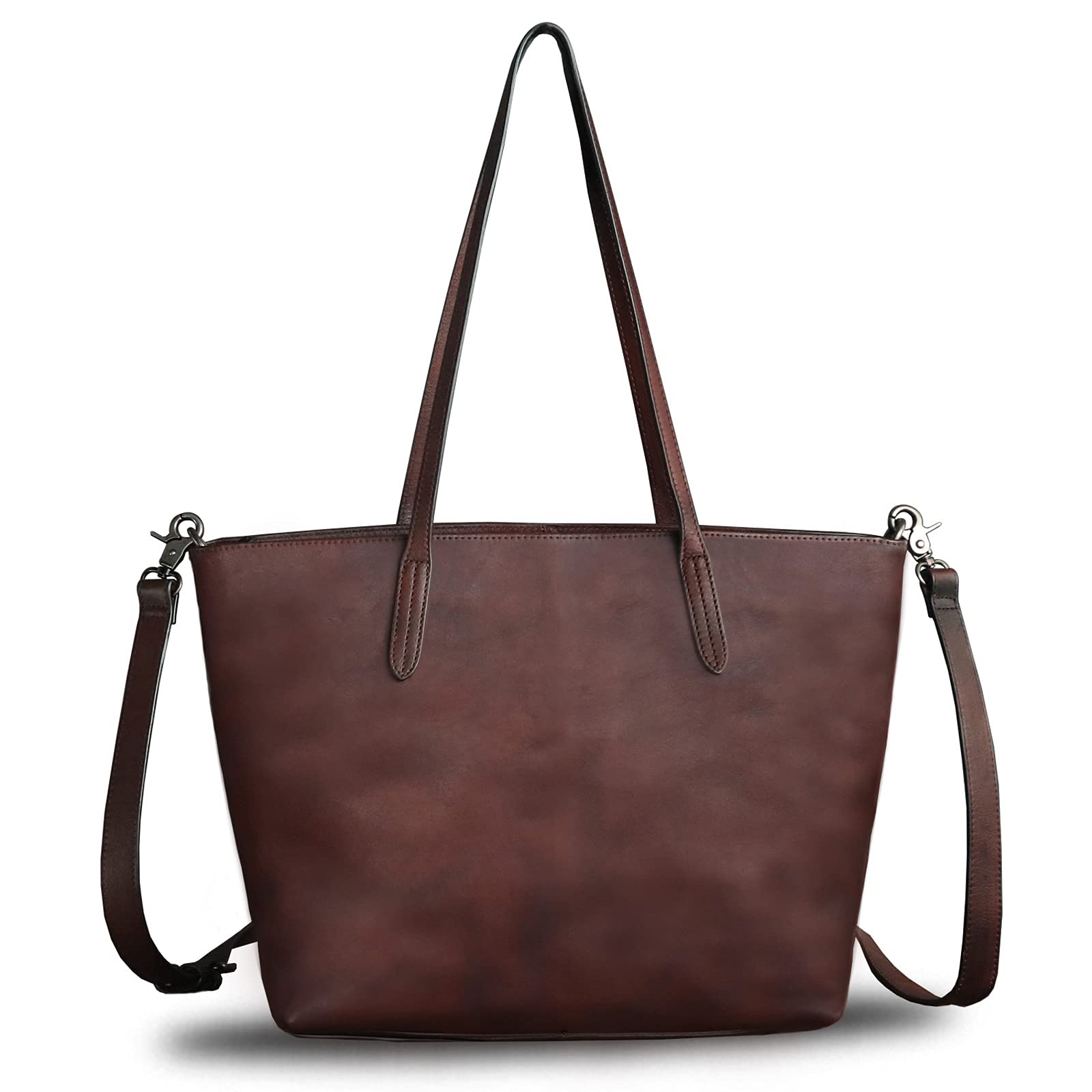 Genuine Leather Handbag for Women - Vintage Real Leather Shoulder Bag Purse, Handmade Tote & Crossbody Bag - Perfect for Work, Travel & Everyday Use