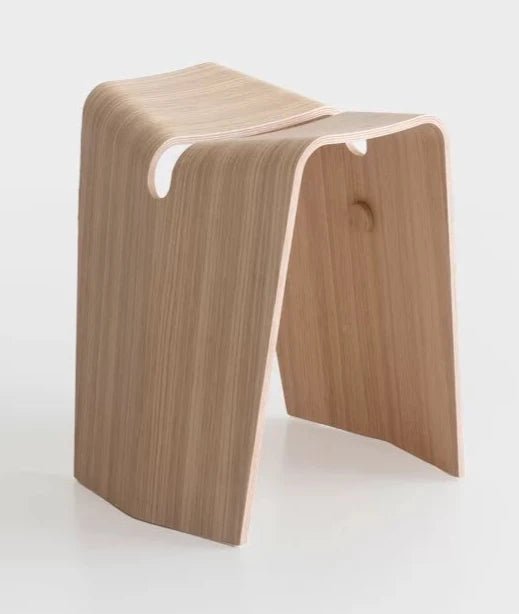 Lapalma S521 Kami Stool - Modern Wooden Bar Stool with Metal Base for Kitchen Island, Breakfast Nook & Home Decor