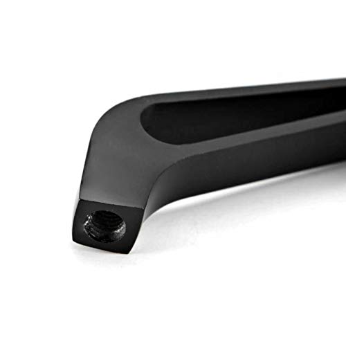 Universal 8mm 10mm Motorcycle Wing Side Mirror - Black Rectangle Rearview Mirror for Enhanced Safety & Style - Perfect for Cruisers, Choppers & Street Bikes