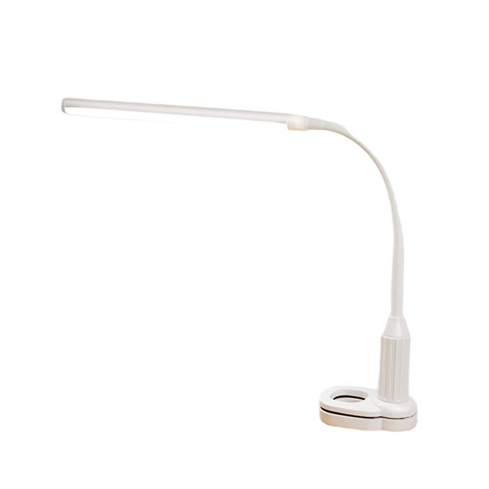 Mobestech LED Desk Lamp with Touch Control - Clip On Light for Home Office, Study, Bedroom, Computer Desk, and Headboard - Adjustable Brightness for Reading, Working, and Night Use