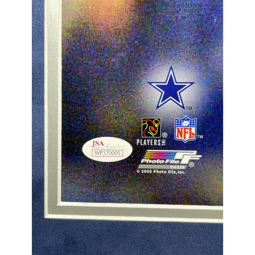 Emmitt Smith Autographed Dallas Cowboys 16x20 Framed Photo - Signed BAS Prova Certified Memorabilia - Perfect for Sports Fans, Man Cave Decor & NFL Collectors