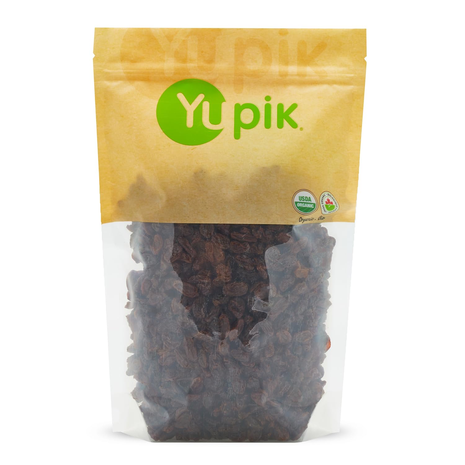 Organic Thompson Raisins by Yupik, 2.2 lb - Gluten-Free, Kosher, Non-GMO, Vegan Dried Fruits - No Added Sugar, Naturally Sweet, Seedless - Healthy Snacks for Baking, Trail Mix & Yogurt Topping