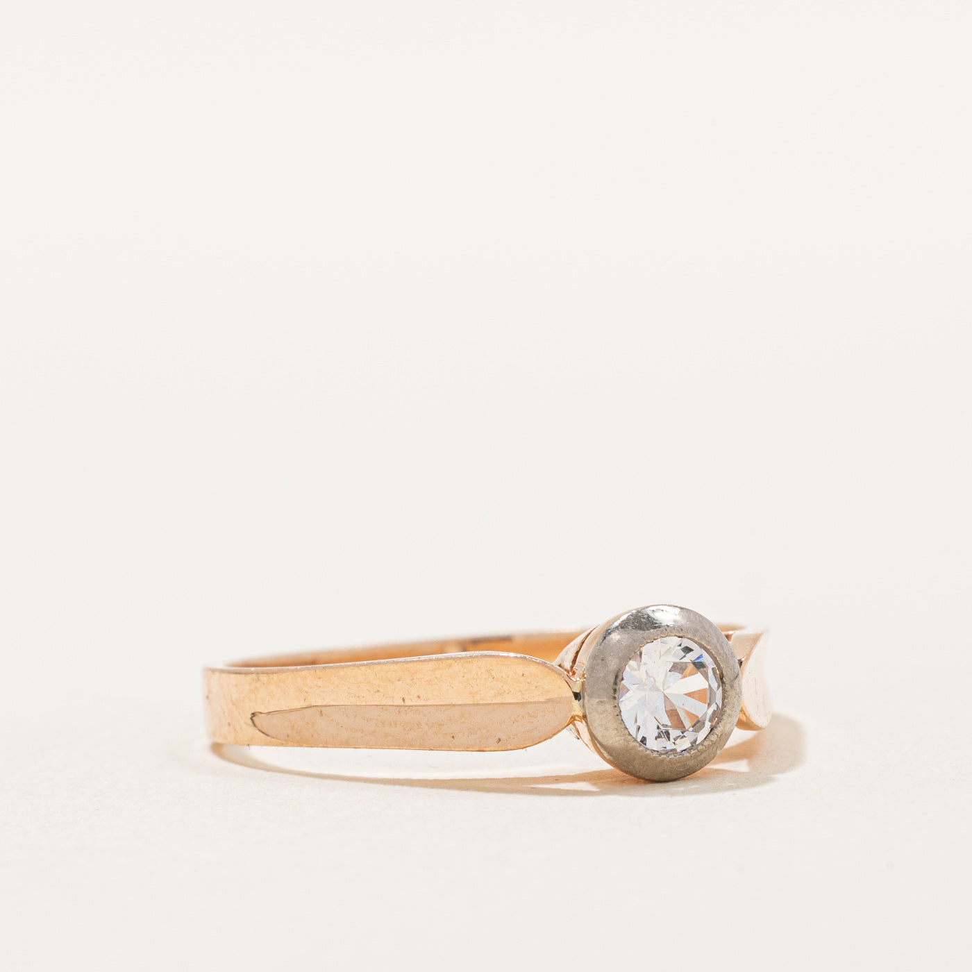 0.24ct Synthetic Colorless Spinel Ring - Size 8 | Lab-Created Gemstone Jewelry for Engagement, Wedding & Everyday Wear