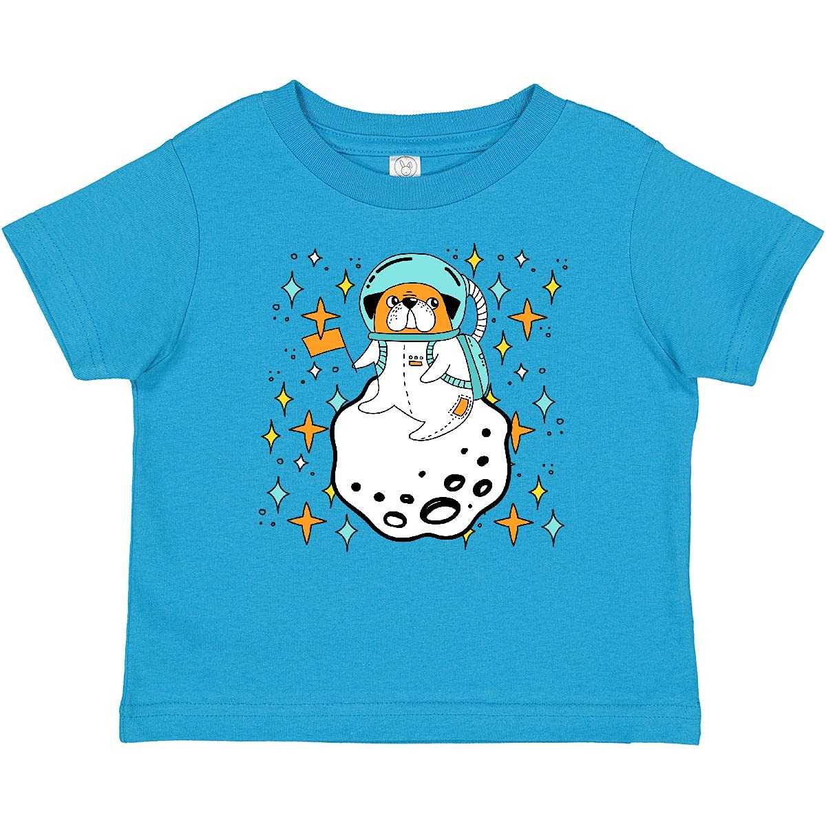 Inktastic Astronaut Pug Space Baby T-Shirt - Cute Dog Lover Gift for Kids & Adults - Perfect for Birthday, Christmas & Casual Wear
