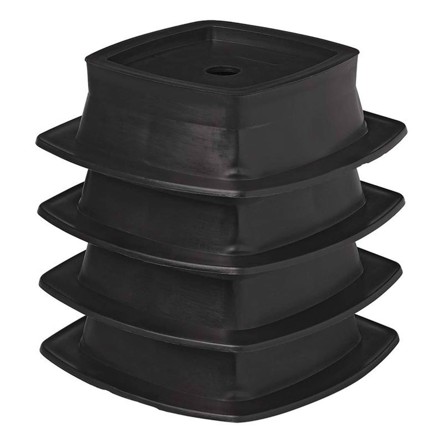 ProPlus Corner Steady Plates - Stackable Set of 4 Pieces for Kitchen Cabinets & Furniture - Heavy Duty Shelf Brackets for Secure Storage & Organization