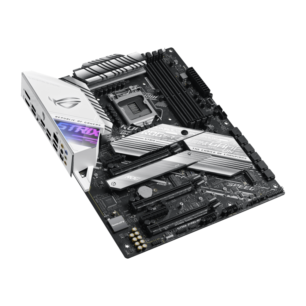 ASUS ROG STRIX Z490-A Gaming Motherboard - Intel Z490 ATX, LGA 1200 Socket, WiFi 6, PCIe 3.0, DDR4 4600MHz, Aura Sync RGB - Perfect for PC Gaming, Streaming & Content Creation