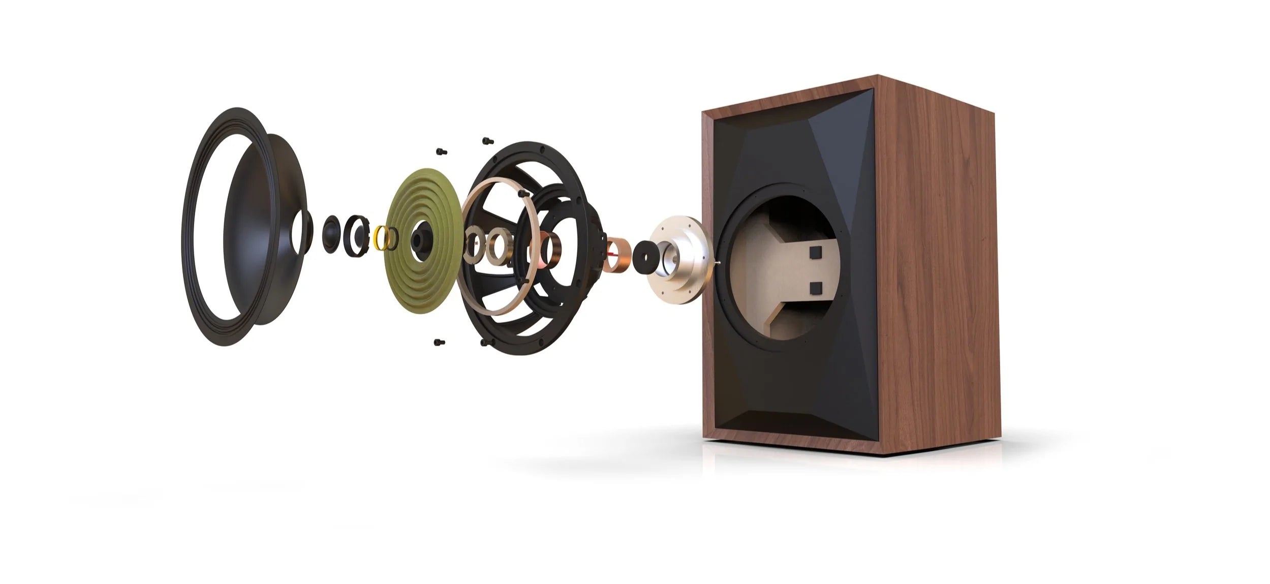MoFi Mobile Fidelity SourcePoint 10 High-End Bookshelf Speakers (Pair) - Premium Walnut Finish - Perfect for Home Audio, Studio Monitoring & Hi-Fi Listening