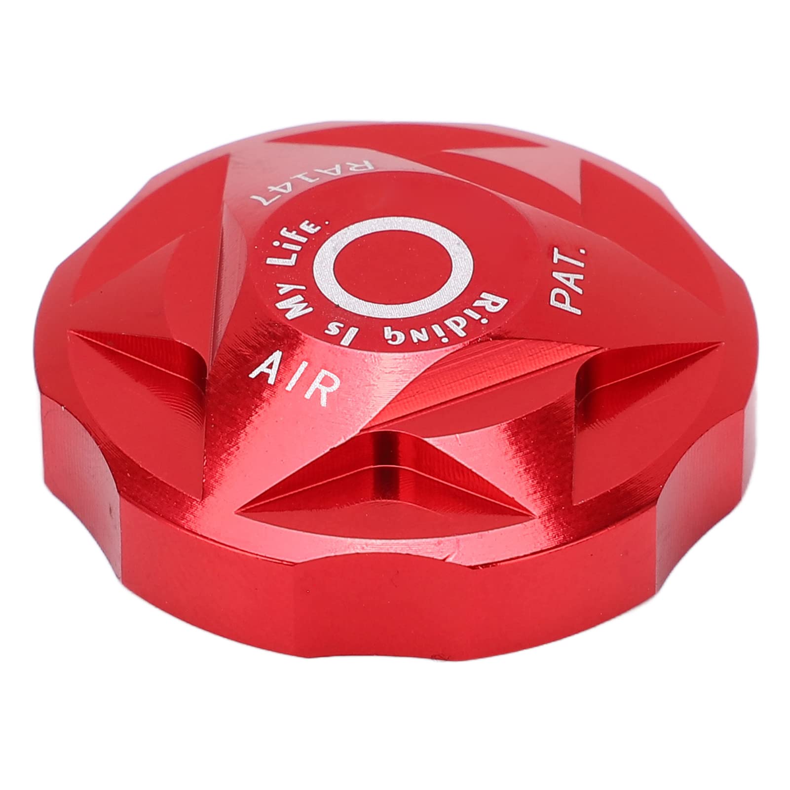 Qionia Bike Air Valve Cover - High Strength Anodized Aluminum Alloy Front Fork Air Chamber Protector | Durable Repair Part for Mountain Bikes & Road Bikes | Perfect for Trail Riding, Commuting & Bike Maintenance