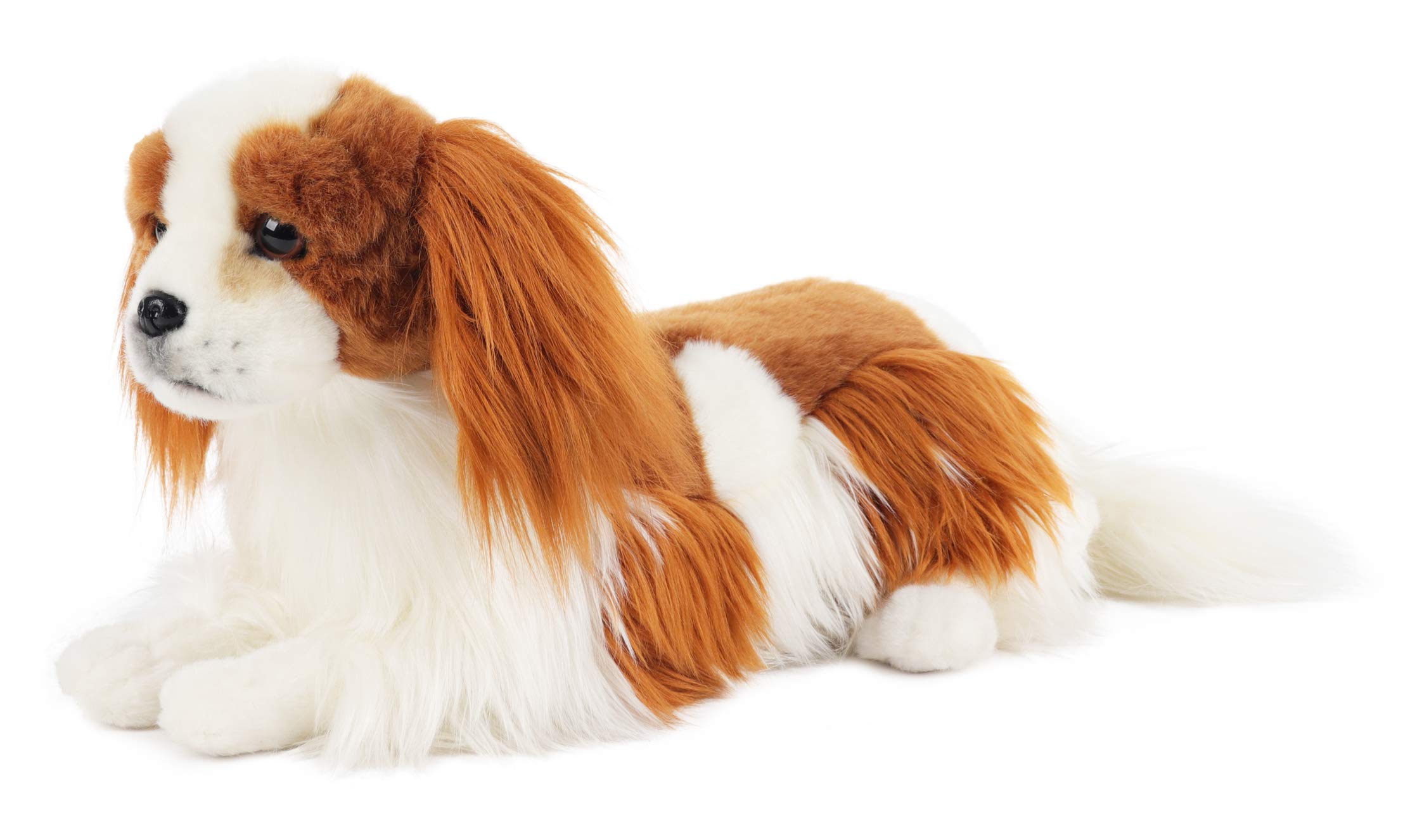Premium Lifelike Cavalier King Charles Spaniel Stuffed Animal Dog Toy - Realistic Mini Plush Puppy for Kids, Gift & Home Decor - Perfect for Cuddling, Collecting and Nursery Room Decoration