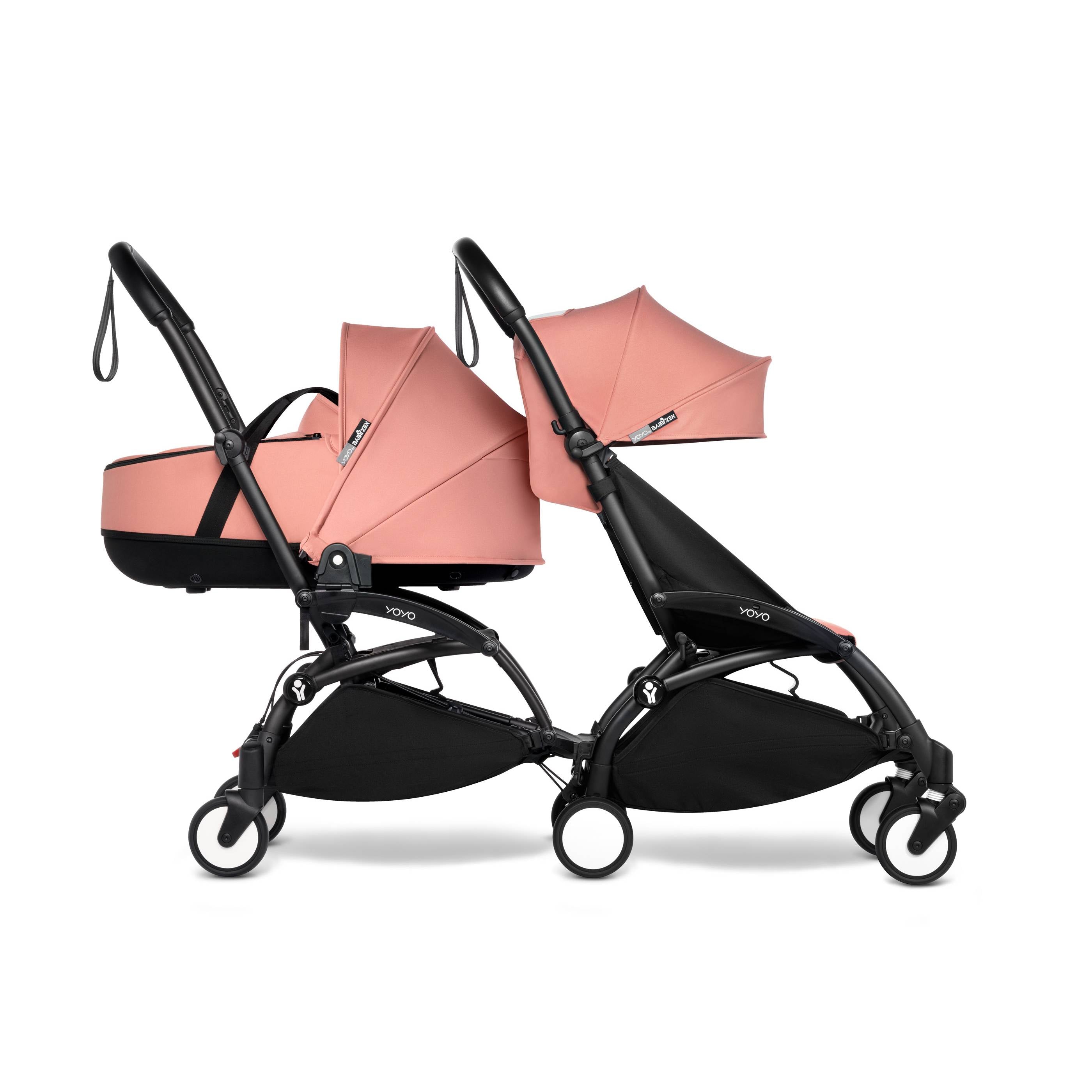 BabyZen YOYO Connect Stroller Frame - Lightweight & Compact Black Travel Stroller for Airports, City Walks & Everyday Use